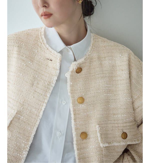 journal standard L'essage「【一部店舗＆WEB限定】GIOLICAツイードドルマンスリーブジャケット」|その他|