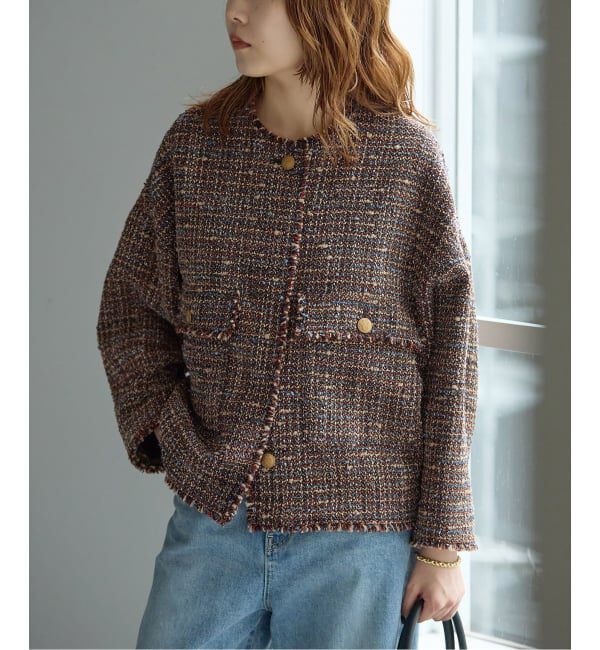 journal standard L'essage「【一部店舗＆WEB限定】GIOLICAツイードドルマンスリーブジャケット」|その他|
