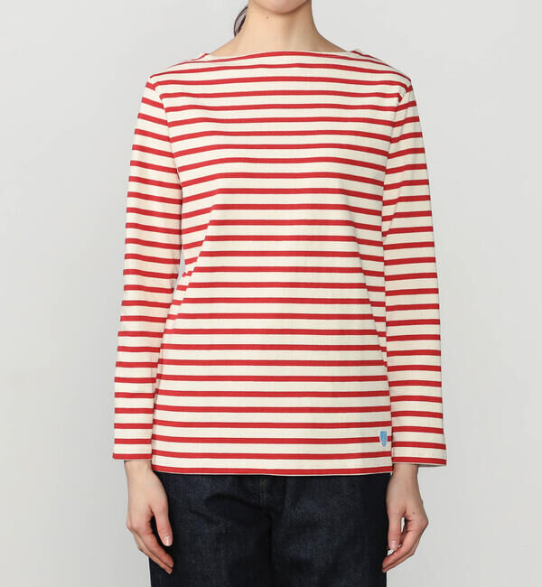 ORCIVAL「ORCIVAL | コットンロード ボートネック フレンチバスクTシャツ WOMEN」|Tシャツ・カットソー|
