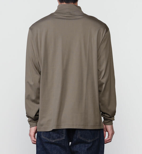 handvaerk「handvaerk | 60/2 モックネック 長袖Tシャツ MEN」|Tシャツ・カットソー|