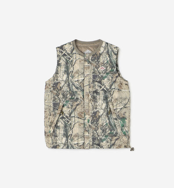 DANTON「DANTON | キッズ インナーダウンベスト PRINT」|ダウンベスト・ベスト|BEIGE系1