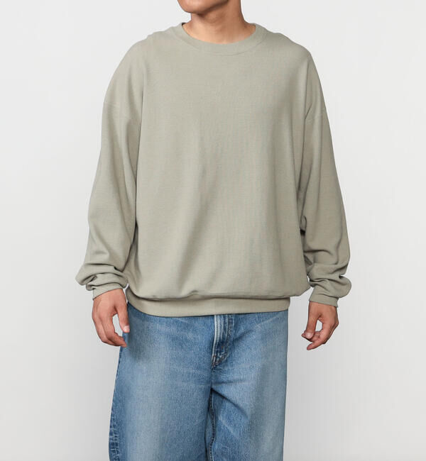  「Sanca | コットンヘンプ サーフニットプルオーバー MEN」|Tシャツ・カットソー|GREY