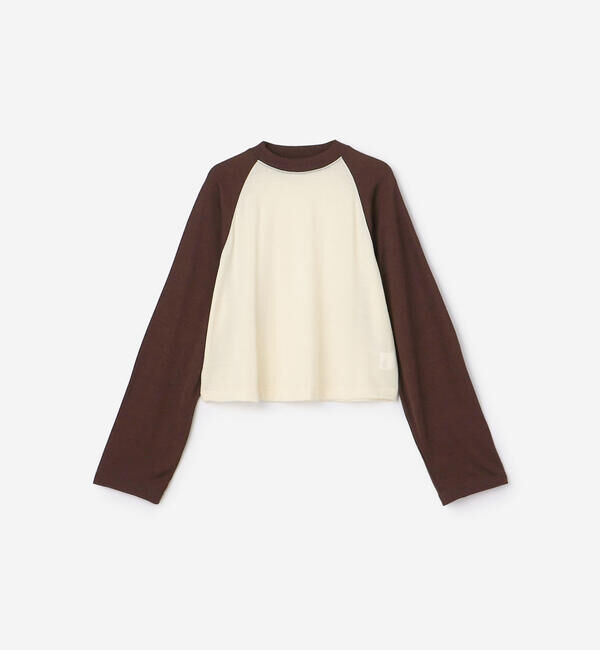  「alvana |〈別注〉ウール天竺 ベースボールTシャツ WOMEN」|Tシャツ・カットソー|