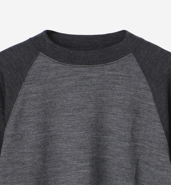 「alvana |〈別注〉ウール天竺 ベースボールTシャツ WOMEN」|Tシャツ・カットソー|