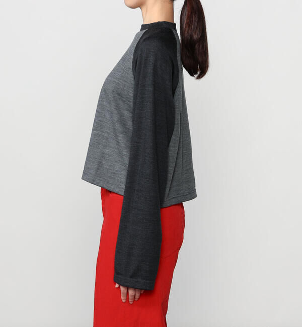  「alvana |〈別注〉ウール天竺 ベースボールTシャツ WOMEN」|Tシャツ・カットソー|