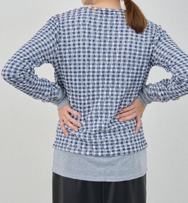  「レースチェックプルオーバー」|Tシャツ・カットソー|