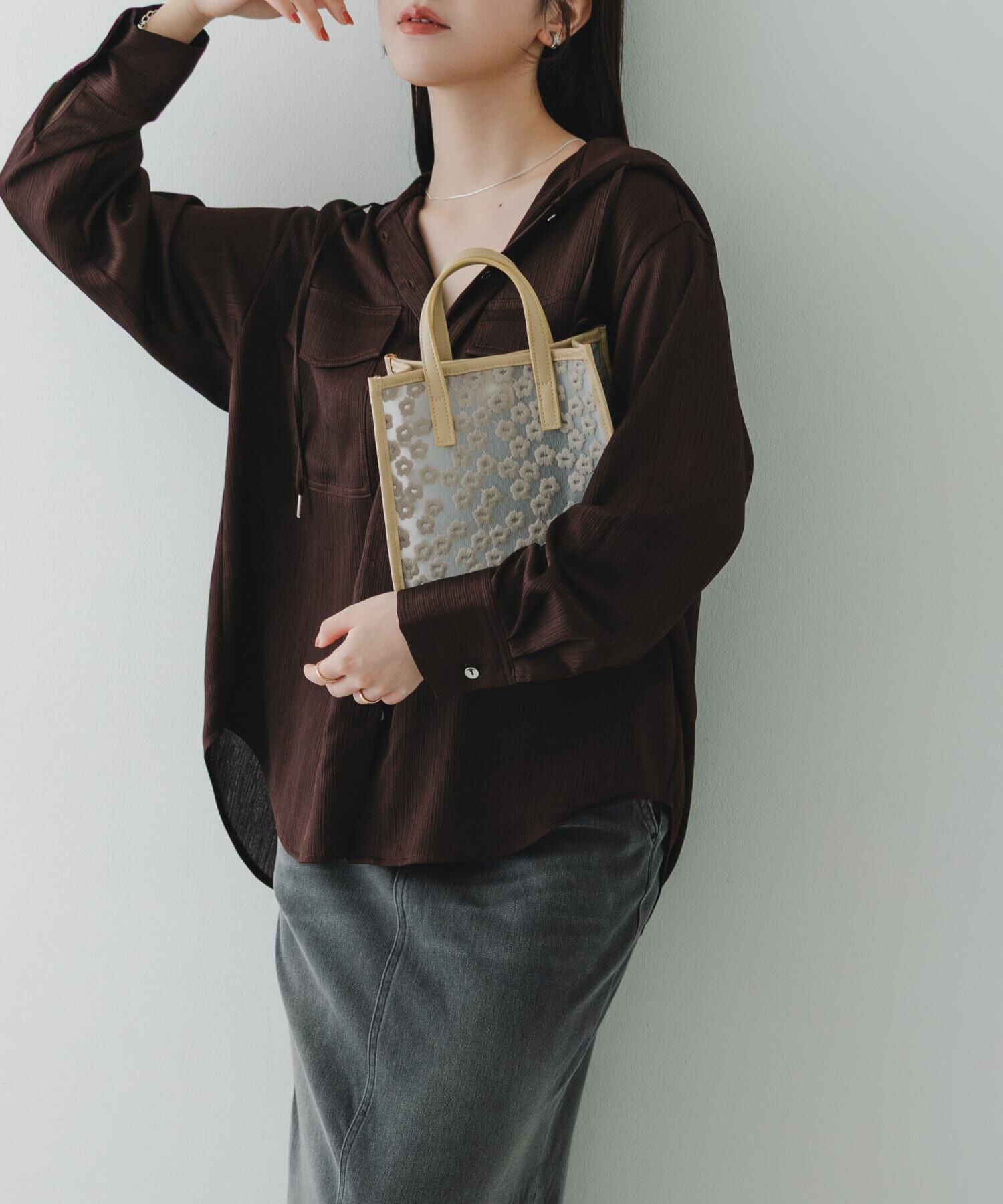 RODE SKO「フラワーシアー2WAYハンドバッグ」|ハンドバッグ|