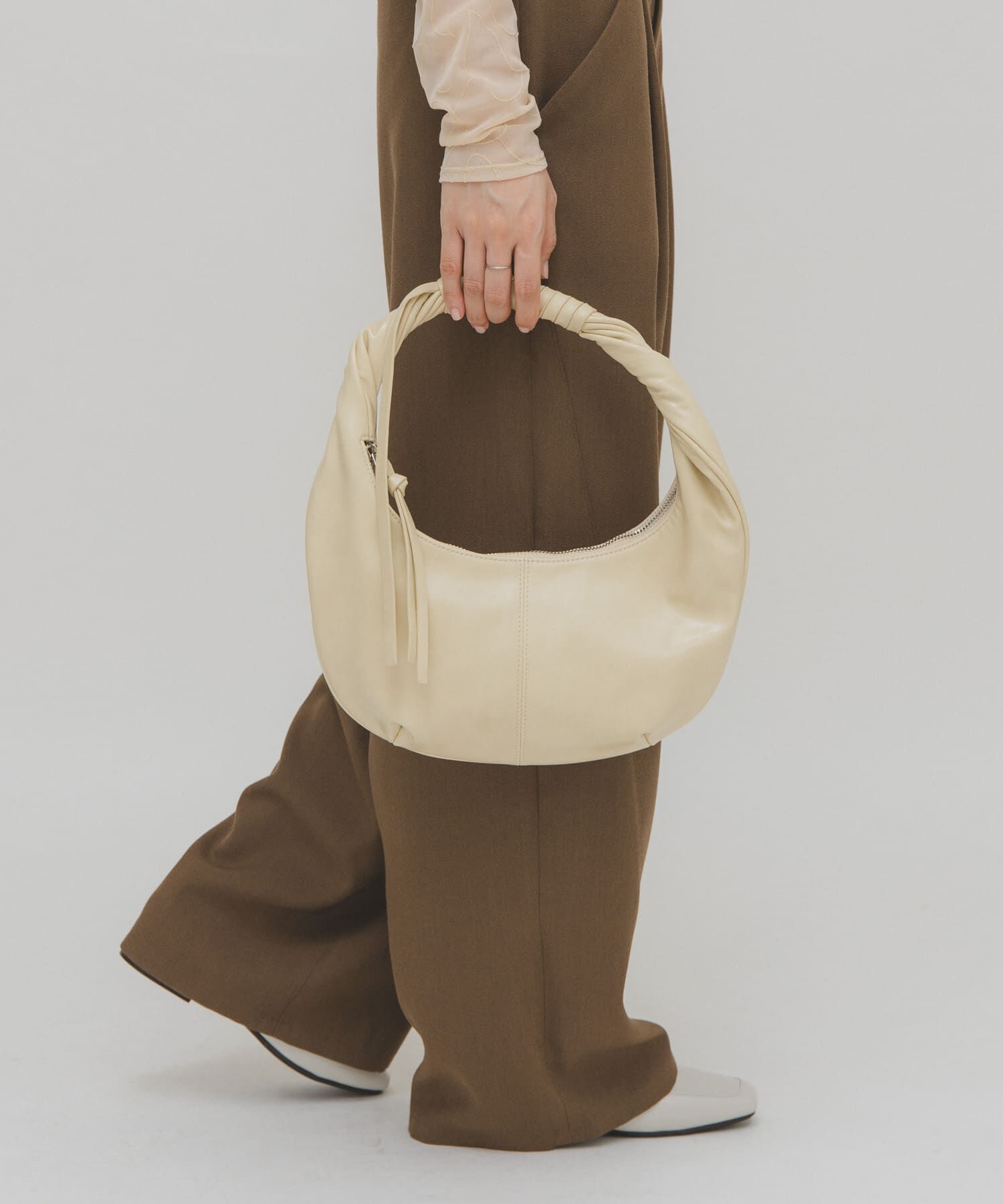  「ハンドルデザインサークルBAG」|ハンドバッグ|