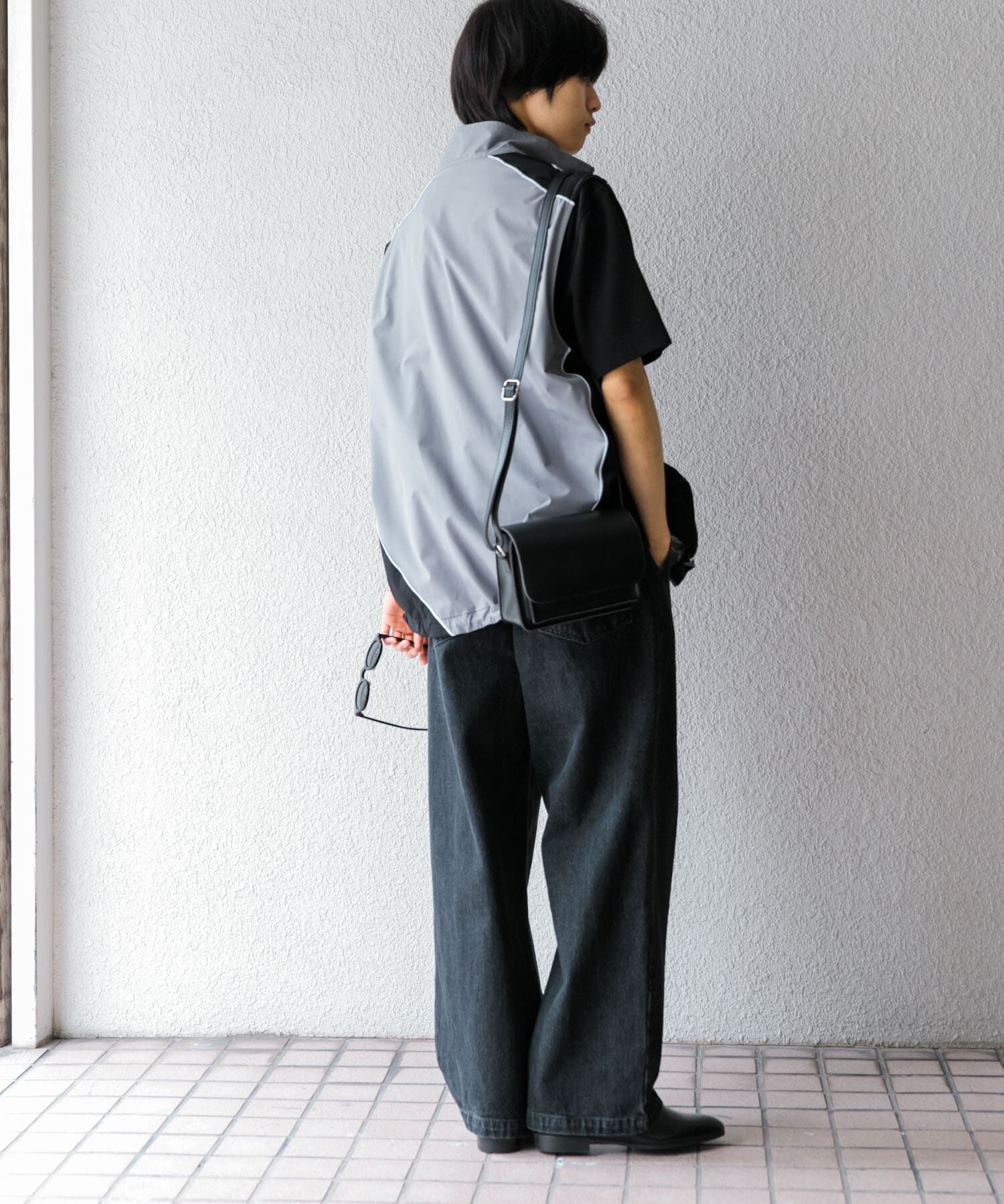 SENSE OF PLACE by URBAN RESEARCH「『セットアップ対応』 ブロックドトラックベスト」|ノーカラーコート|