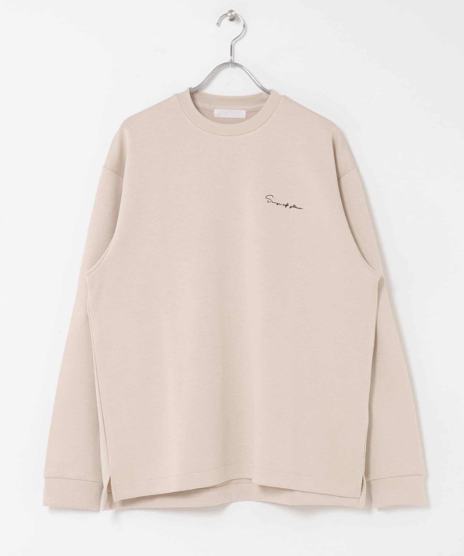 SENSE OF PLACE by URBAN RESEARCH「『一部WEB限定カラー』シシュウダンボールポンチロングTシャツ」|Tシャツ・カットソー|