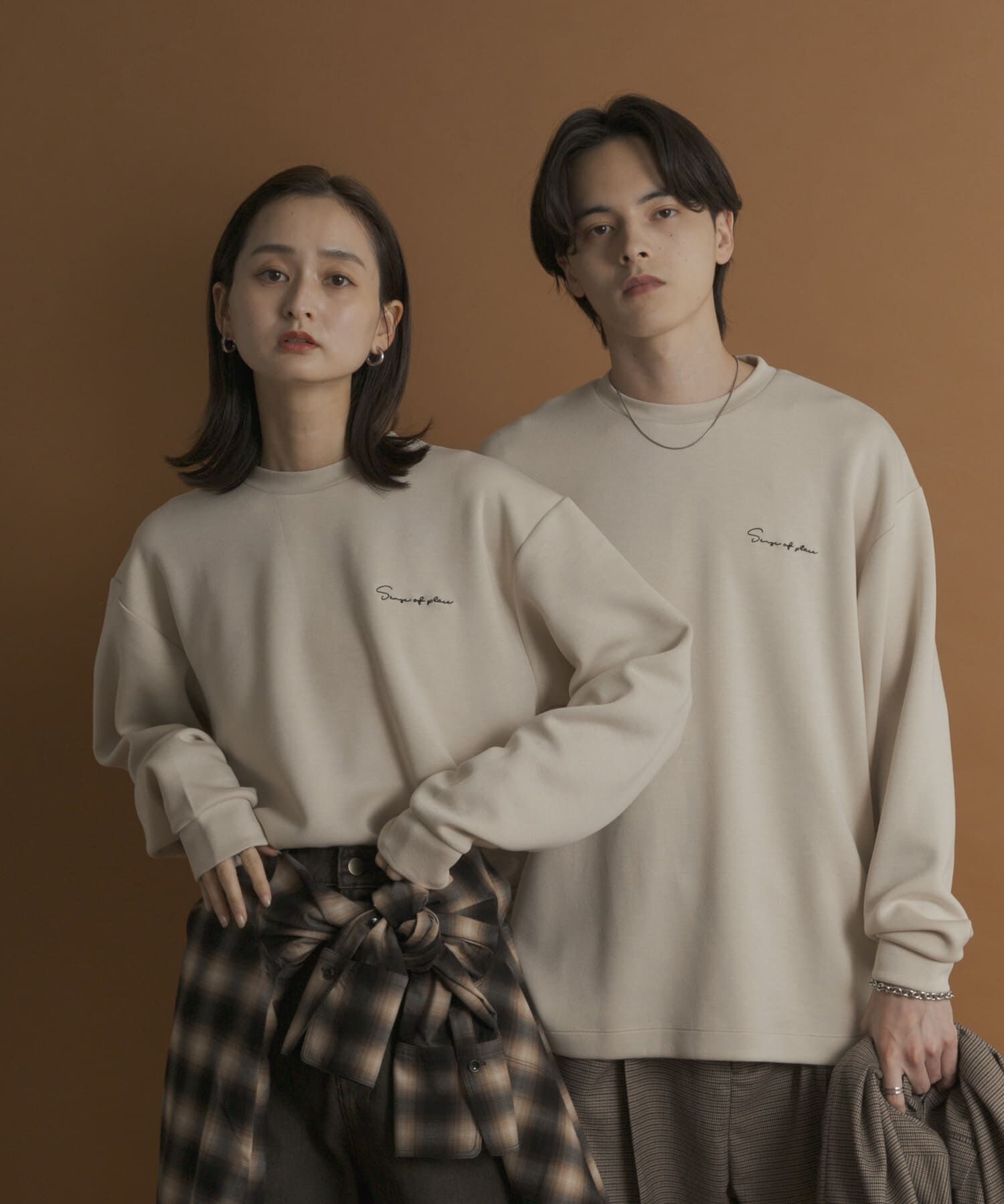 SENSE OF PLACE by URBAN RESEARCH「『一部WEB限定カラー』シシュウダンボールポンチロングTシャツ」|Tシャツ・カットソー|
