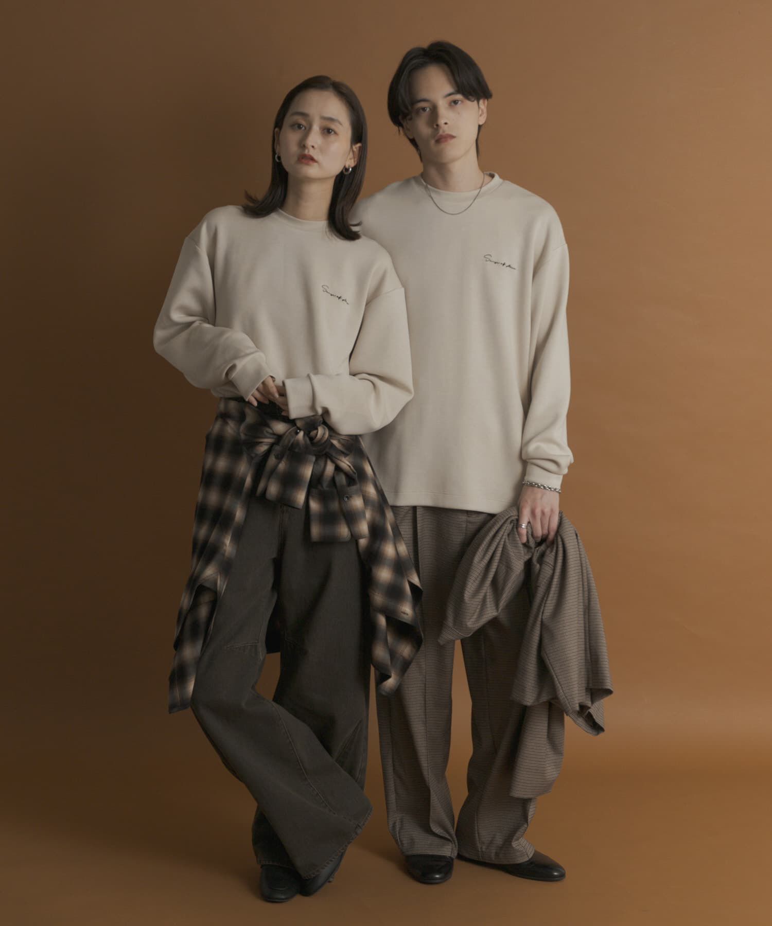 SENSE OF PLACE by URBAN RESEARCH「『一部WEB限定カラー』シシュウダンボールポンチロングTシャツ」|Tシャツ・カットソー|