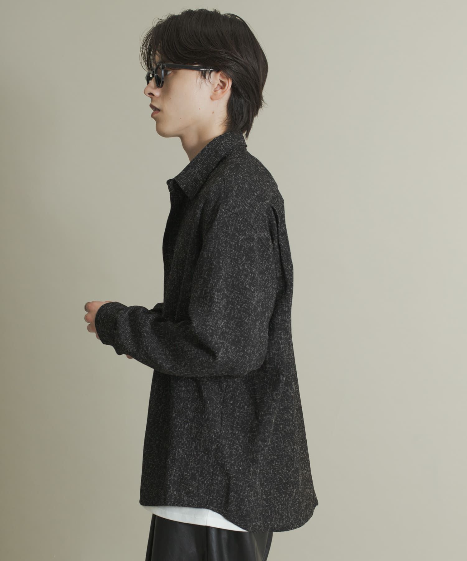 SENSE OF PLACE by URBAN RESEARCH「ライトツイードレギュラーカラーシャツ」|シャツ・ブラウス|