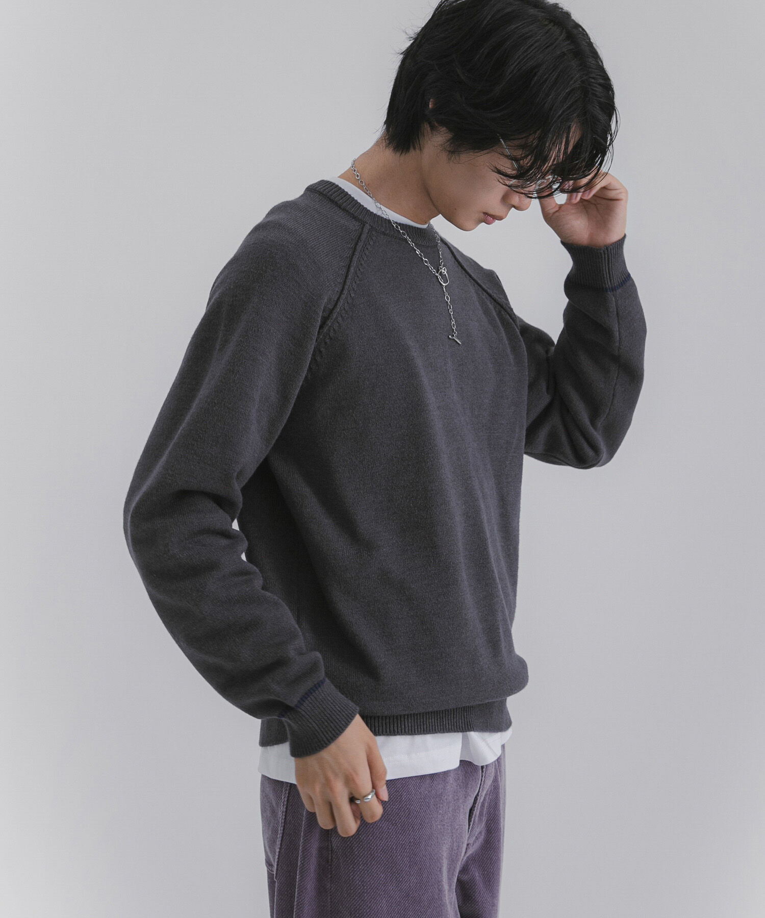 SENSE OF PLACE by URBAN RESEARCH「『一部WEB限定ｶﾗｰ』『洗濯可/毛玉防止』ｽﾄﾚｯﾁﾊｲｼｮｸﾗｲﾝﾆ」|ニット・セーター|