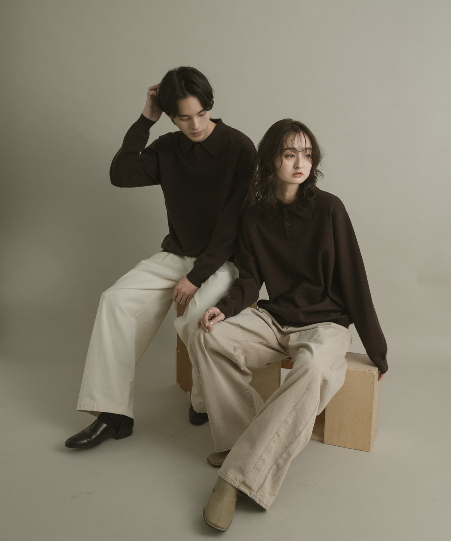 SENSE OF PLACE by URBAN RESEARCH「『一部WEB限定カラー』『洗濯可/毛玉防止』ストレッチニットポロシャツ」|ニット・セーター|