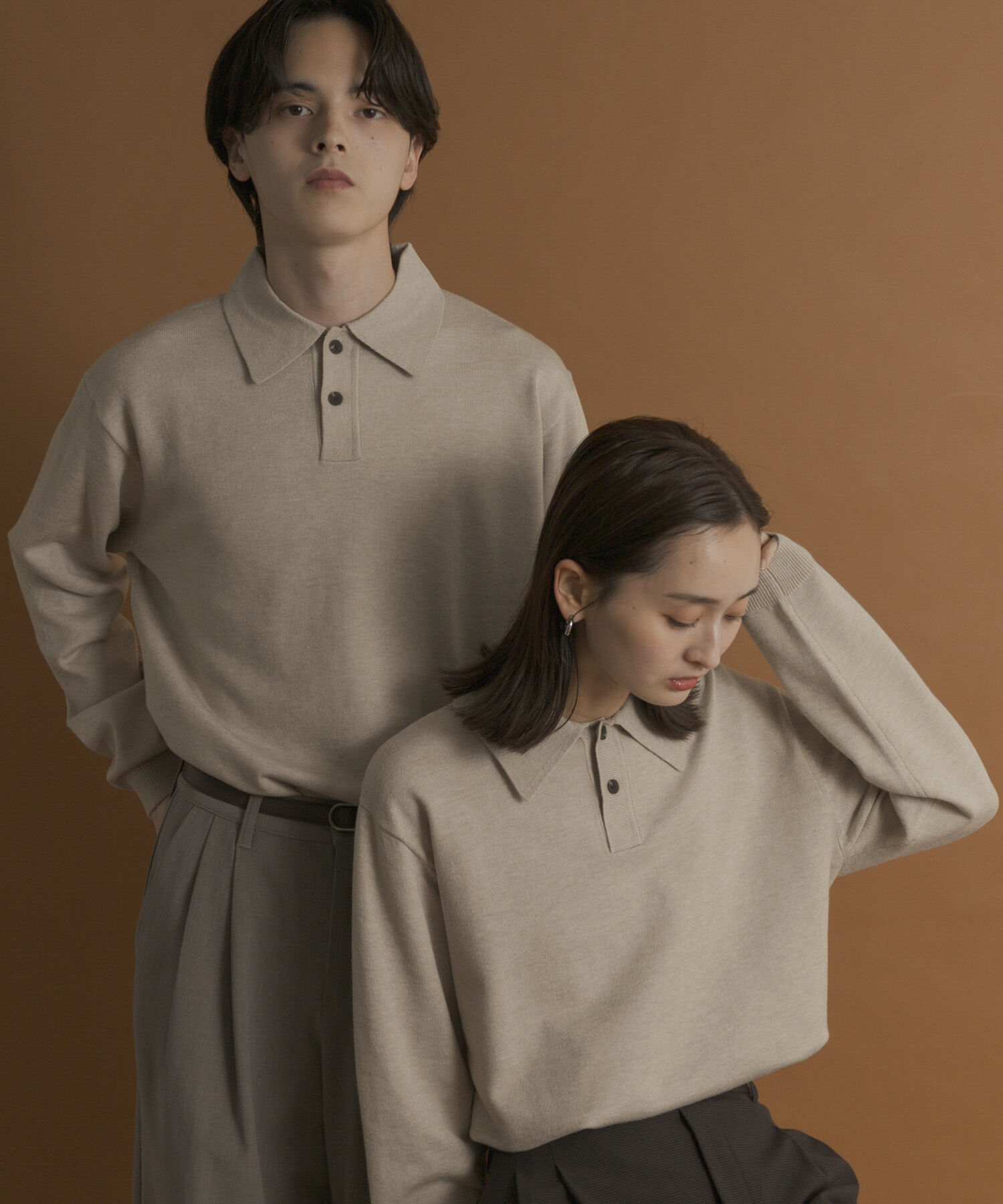 SENSE OF PLACE by URBAN RESEARCH「『一部WEB限定カラー』『洗濯可/毛玉防止』ストレッチニットポロシャツ」|ニット・セーター|
