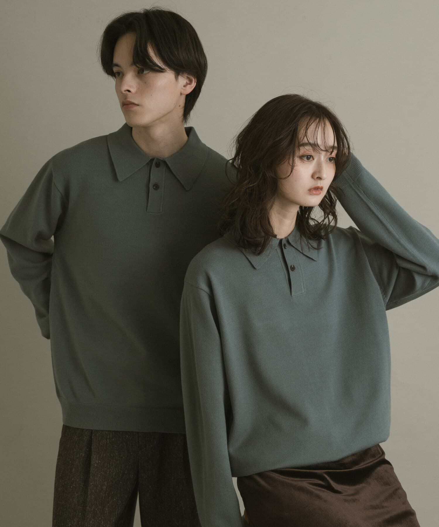 SENSE OF PLACE by URBAN RESEARCH「『一部WEB限定カラー』『洗濯可/毛玉防止』ストレッチニットポロシャツ」|ニット・セーター|ミント