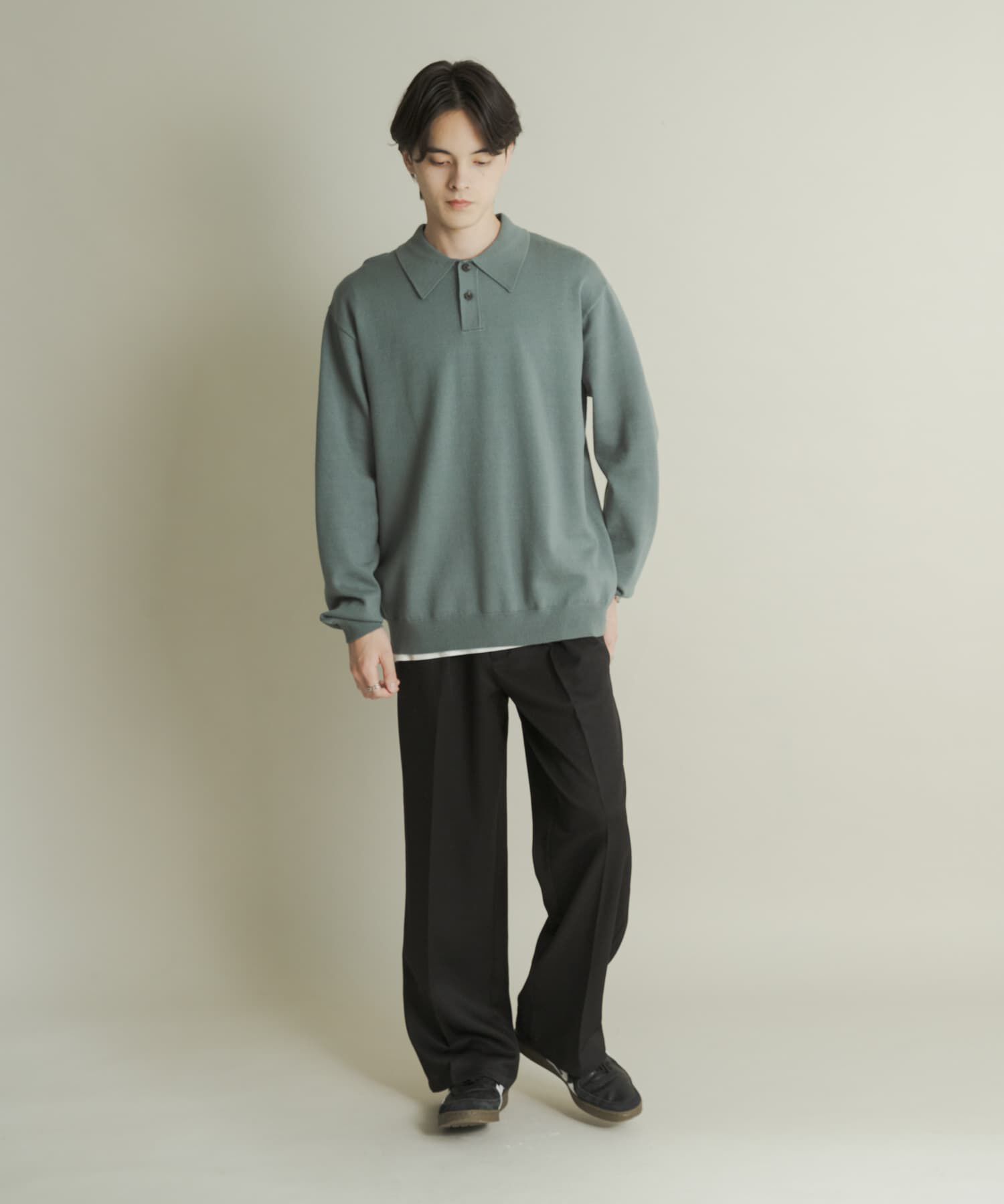 SENSE OF PLACE by URBAN RESEARCH「『一部WEB限定カラー』『洗濯可/毛玉防止』ストレッチニットポロシャツ」|ニット・セーター|