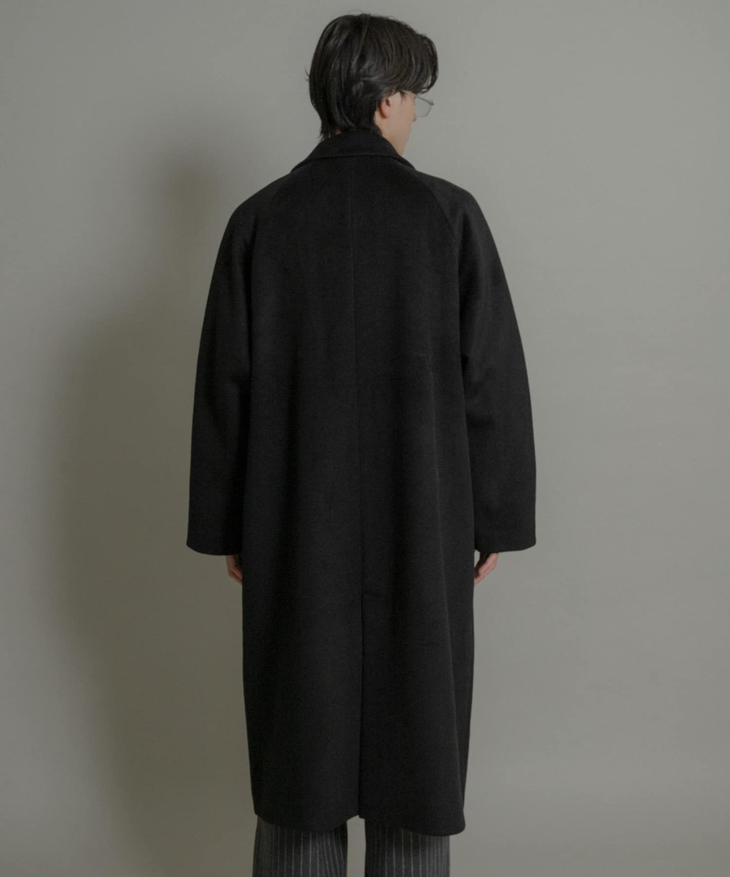 SENSE OF PLACE by URBAN RESEARCH「ウールブレンドダブルロングコート」|ノーカラーコート|