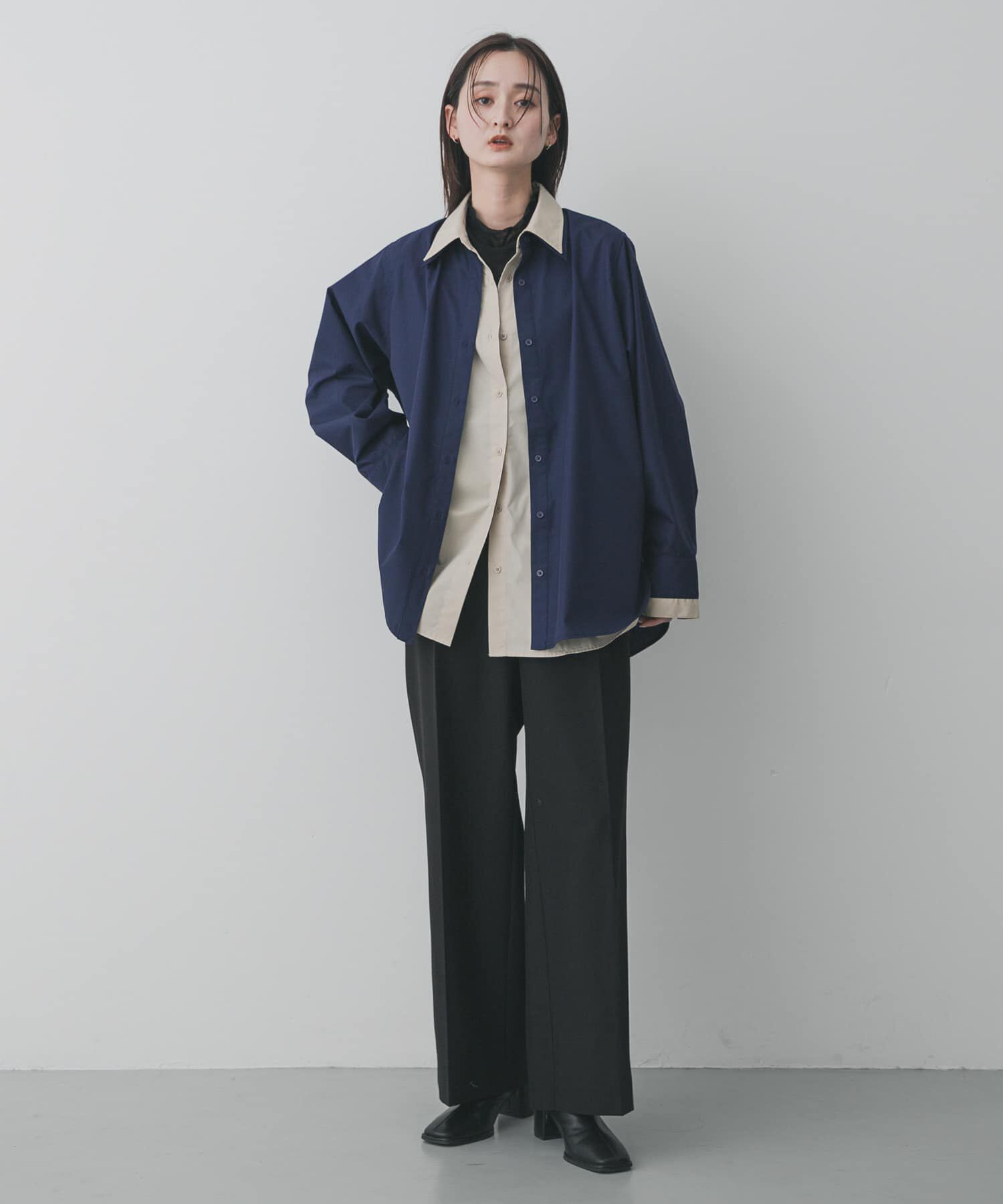 SENSE OF PLACE by URBAN RESEARCH「『WEB限定』フェイクレイヤードルーズシャツ」|シャツ・ブラウス|