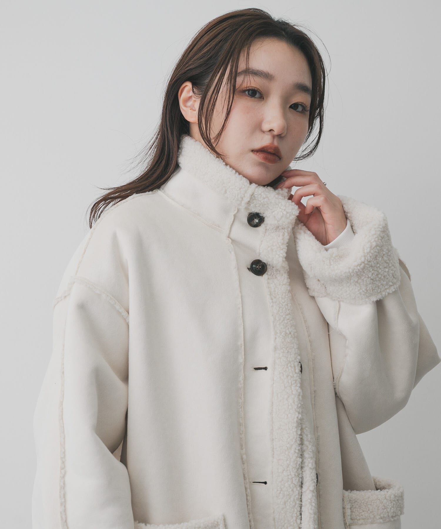 SENSE OF PLACE by URBAN RESEARCH「フェイクムートンスタンドジャケット」|その他|