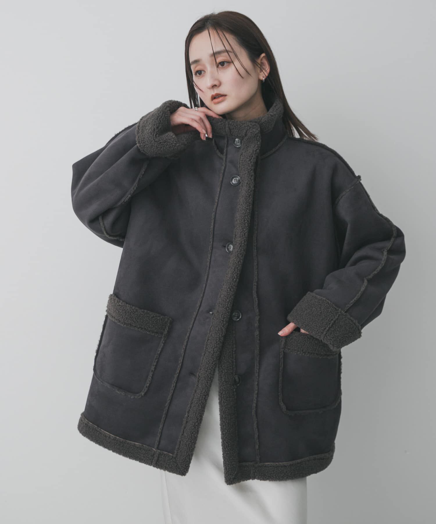 SENSE OF PLACE by URBAN RESEARCH「フェイクムートンスタンドジャケット」|その他|