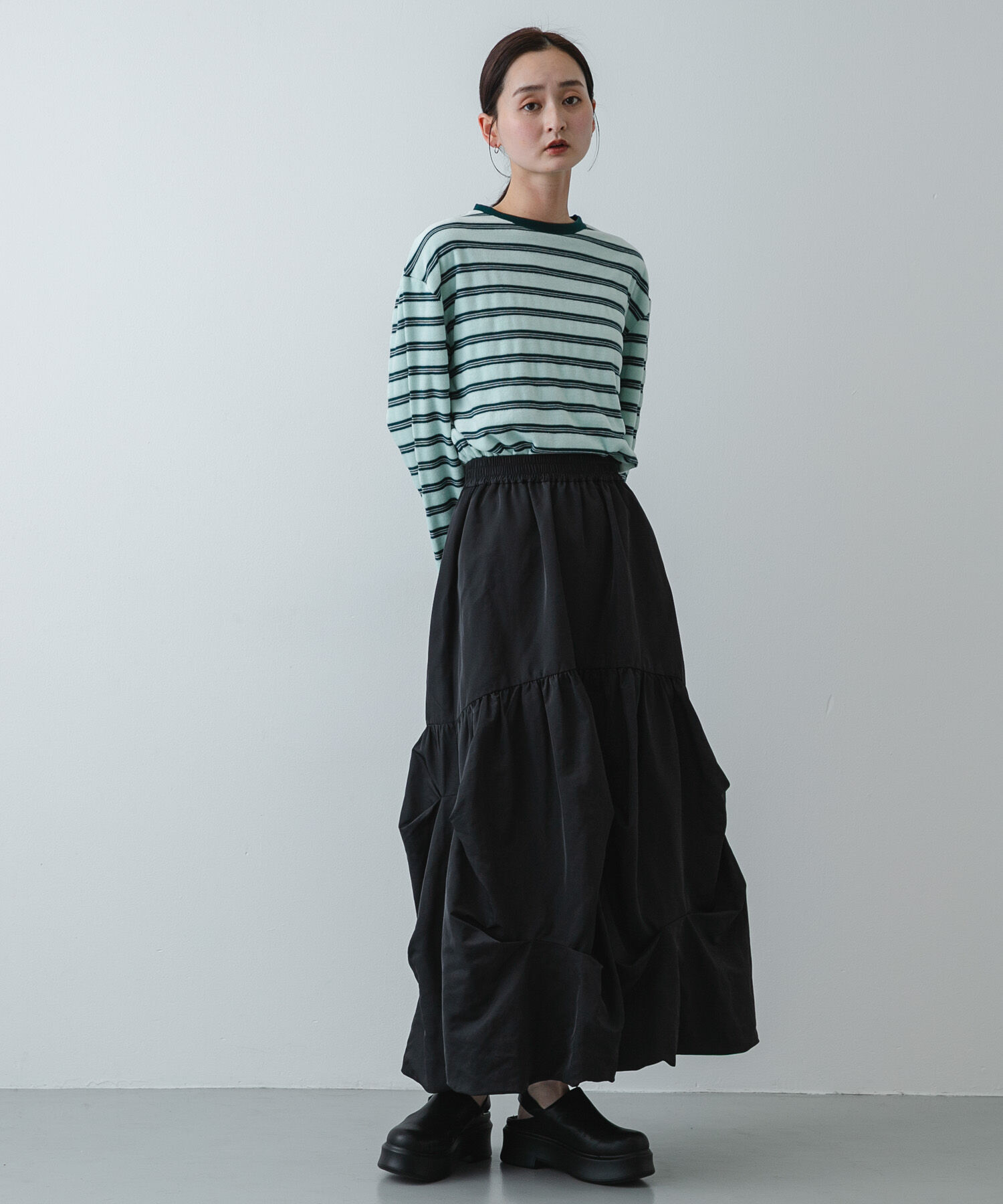 SENSE OF PLACE by URBAN RESEARCH「ベロアボーダーTシャツ」|Tシャツ・カットソー|