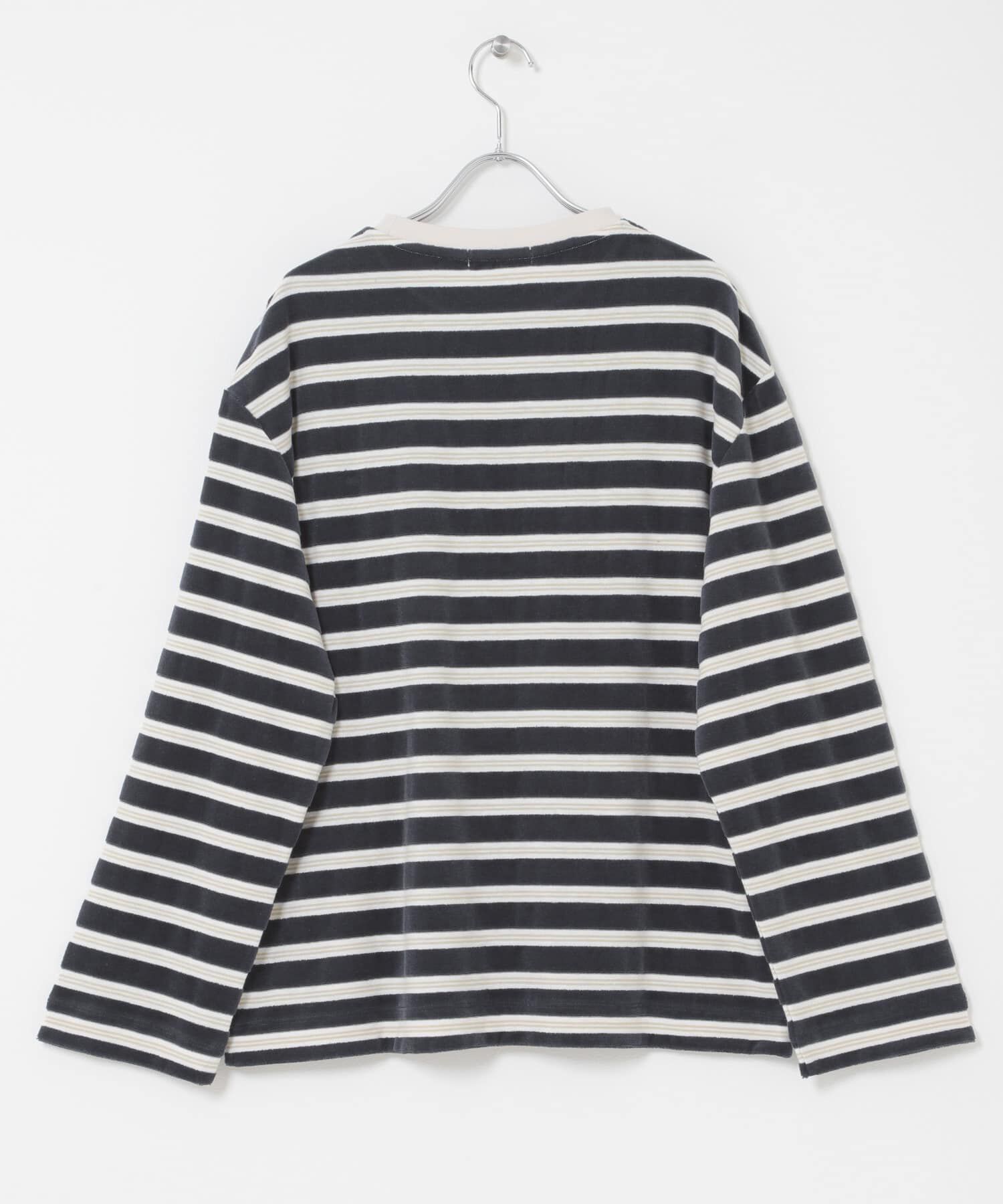 SENSE OF PLACE by URBAN RESEARCH「ベロアボーダーTシャツ」|Tシャツ・カットソー|