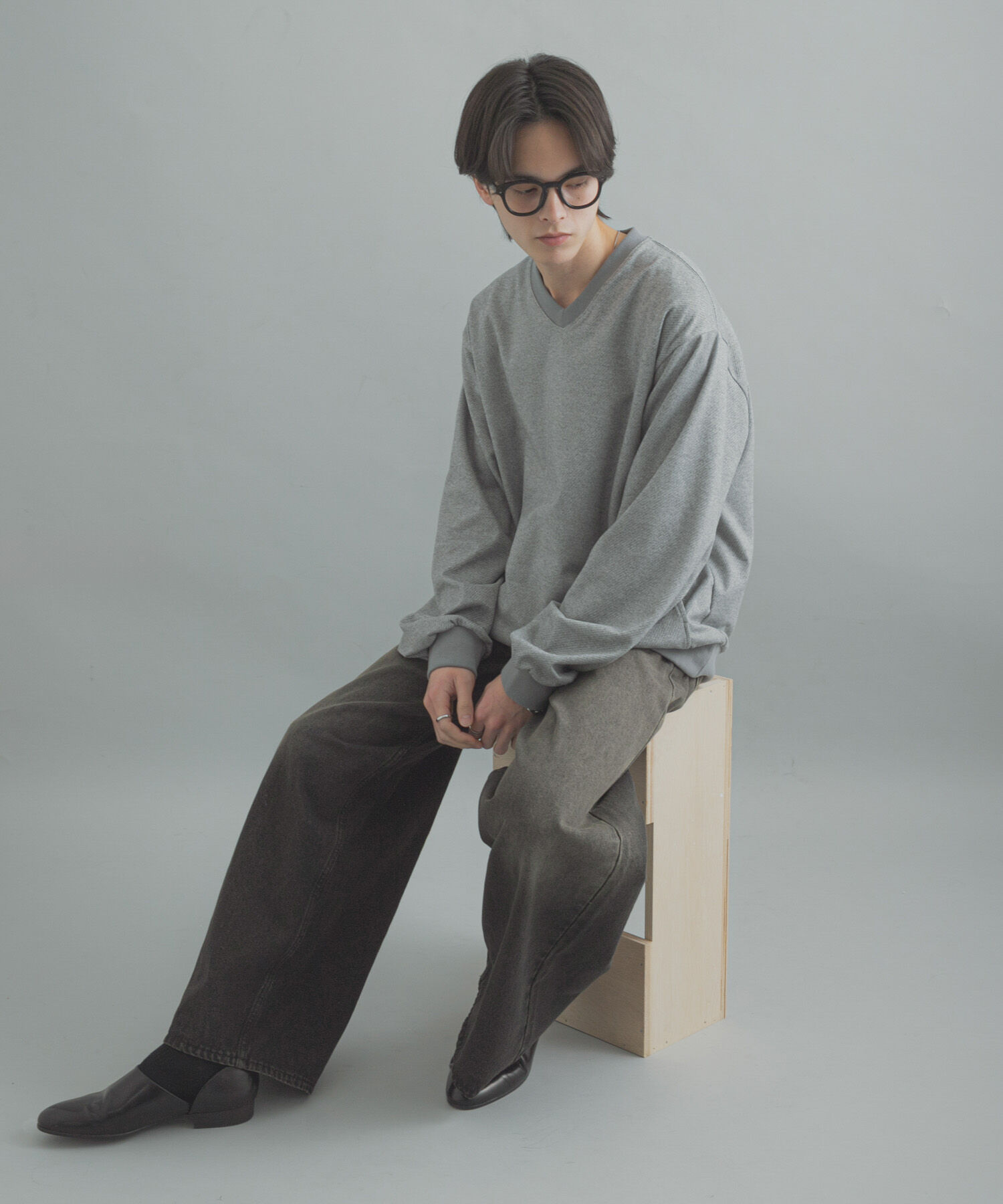 SENSE OF PLACE by URBAN RESEARCH「ライトカットメルトンVネックプルオーバー」|Tシャツ・カットソー|