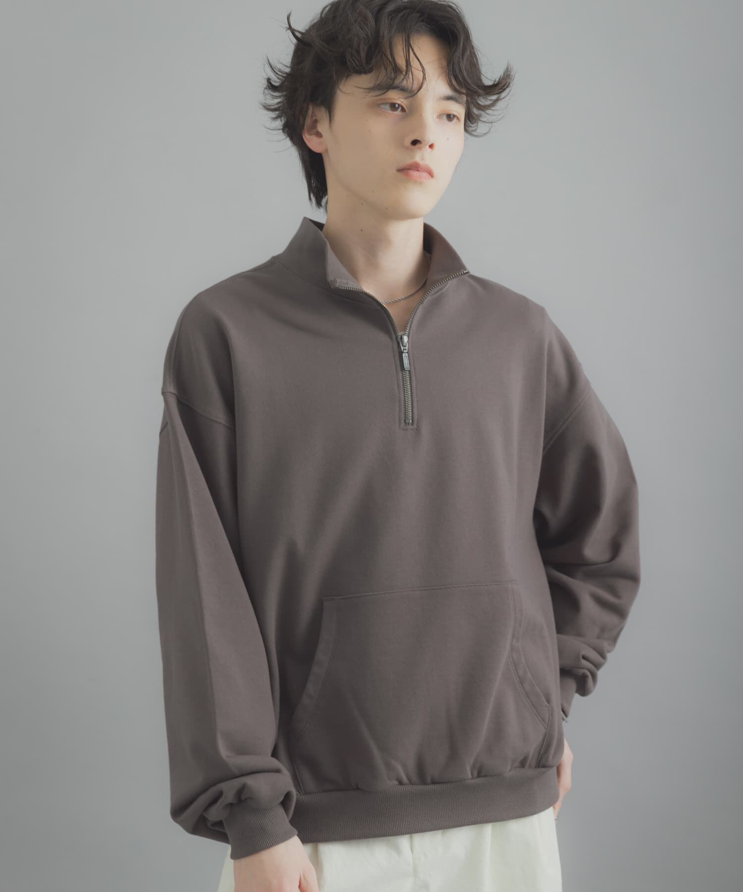 SENSE OF PLACE by URBAN RESEARCH「『洗濯可/撥水/防花粉』SKINProofハーフジップスウェット」|スウェット・ジャージ|