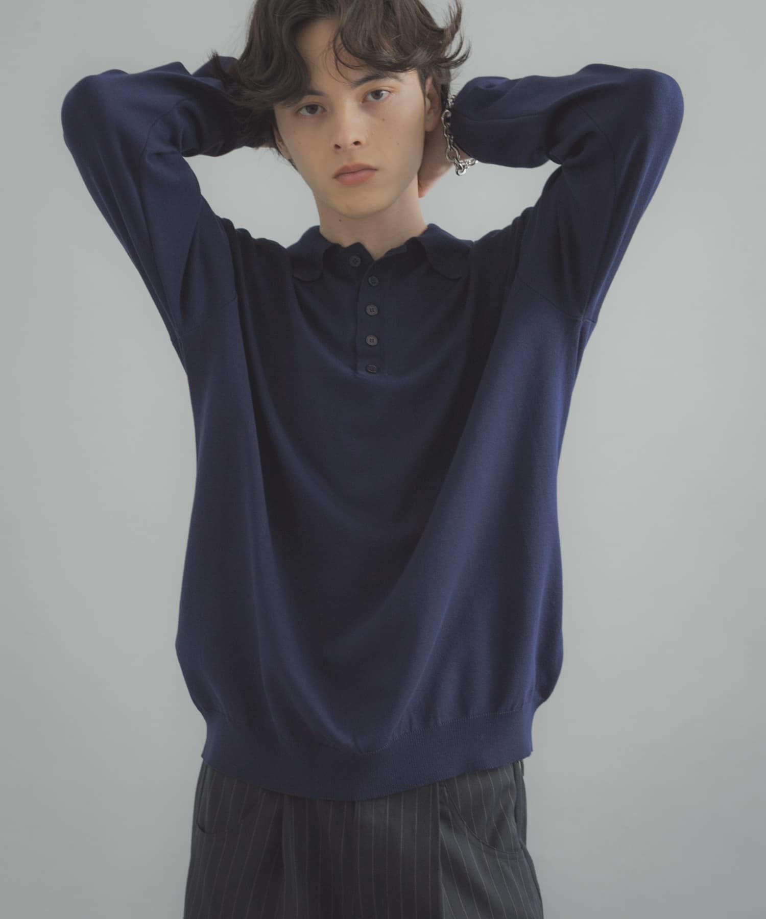 SENSE OF PLACE by URBAN RESEARCH「『洗濯可/防花粉』SKINProofニットポロシャツ」|ニット・セーター|