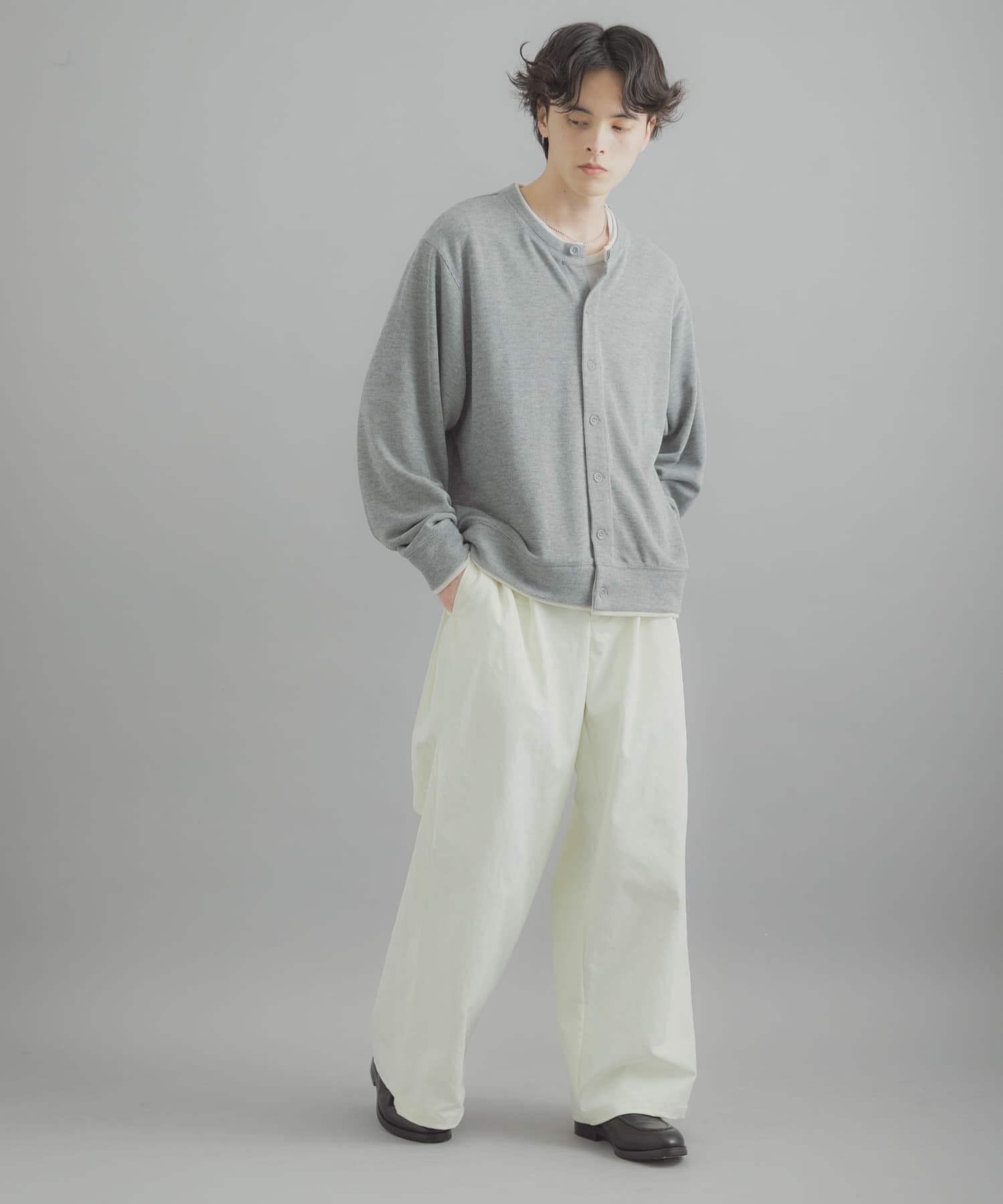 SENSE OF PLACE by URBAN RESEARCH「フェイクレイヤードクルーネックカーディガン」|カーディガン|