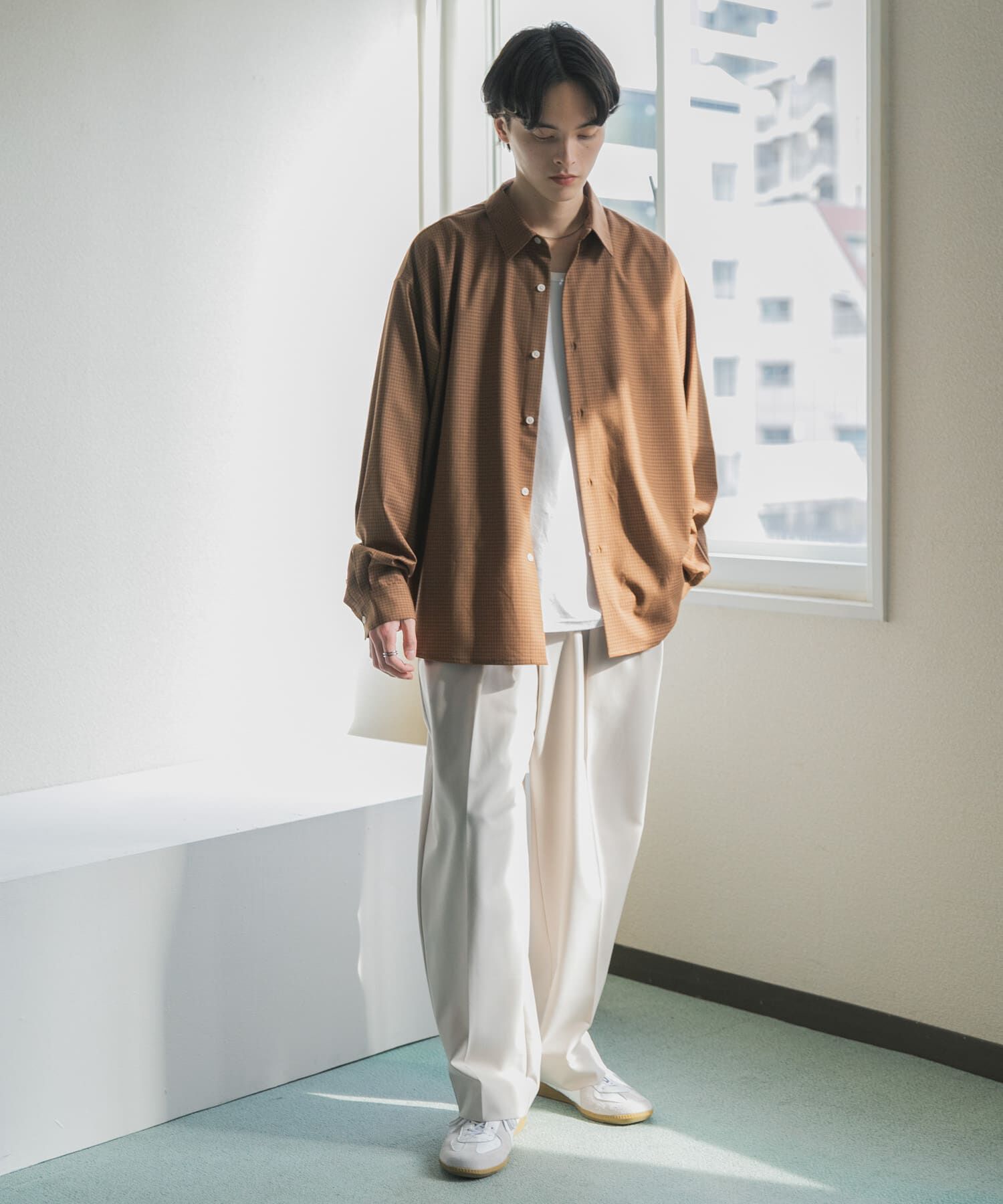 SENSE OF PLACE by URBAN RESEARCH「マイクロチェックレギュラーカラーシャツ」|シャツ・ブラウス|