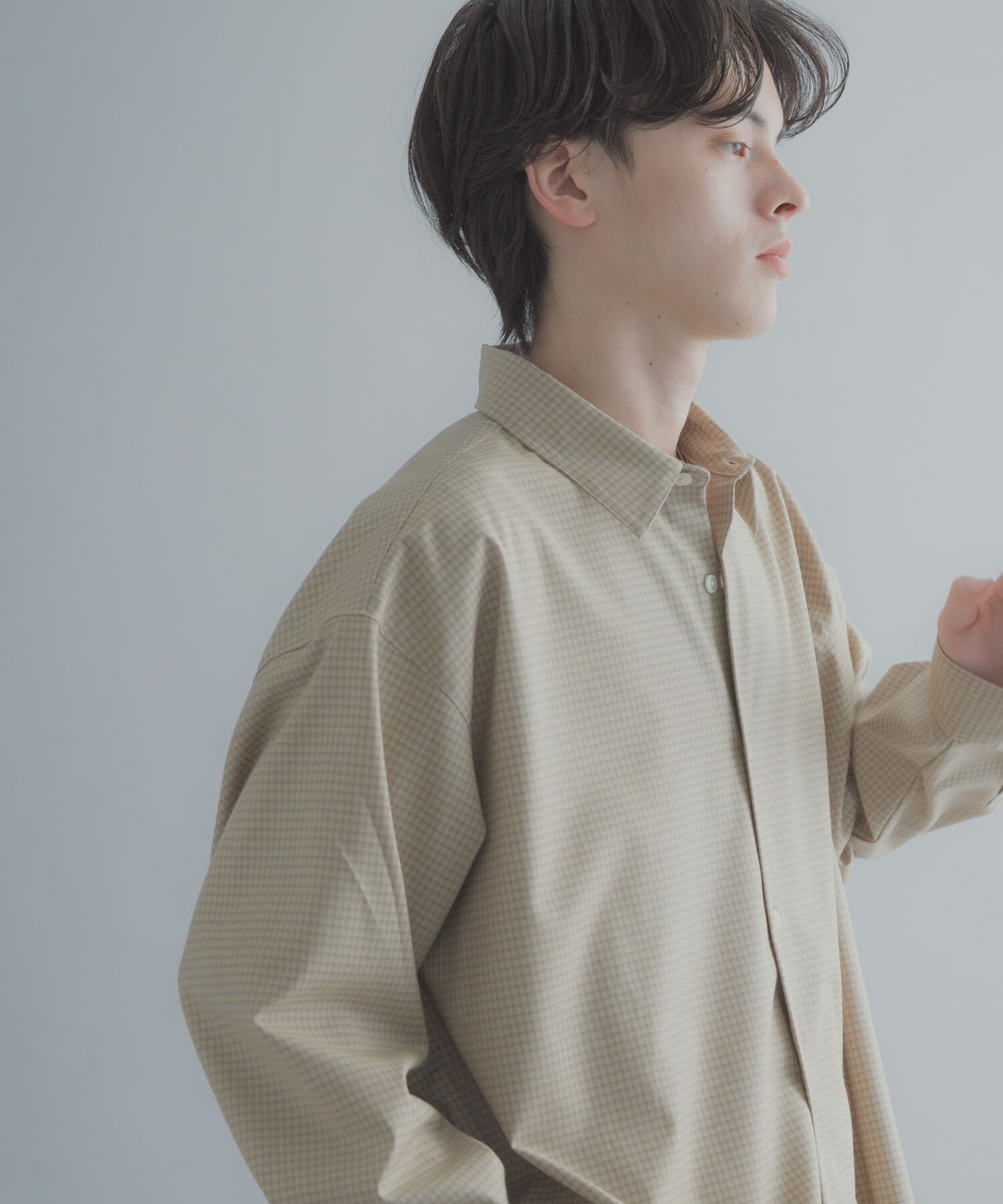 SENSE OF PLACE by URBAN RESEARCH「マイクロチェックレギュラーカラーシャツ」|シャツ・ブラウス|