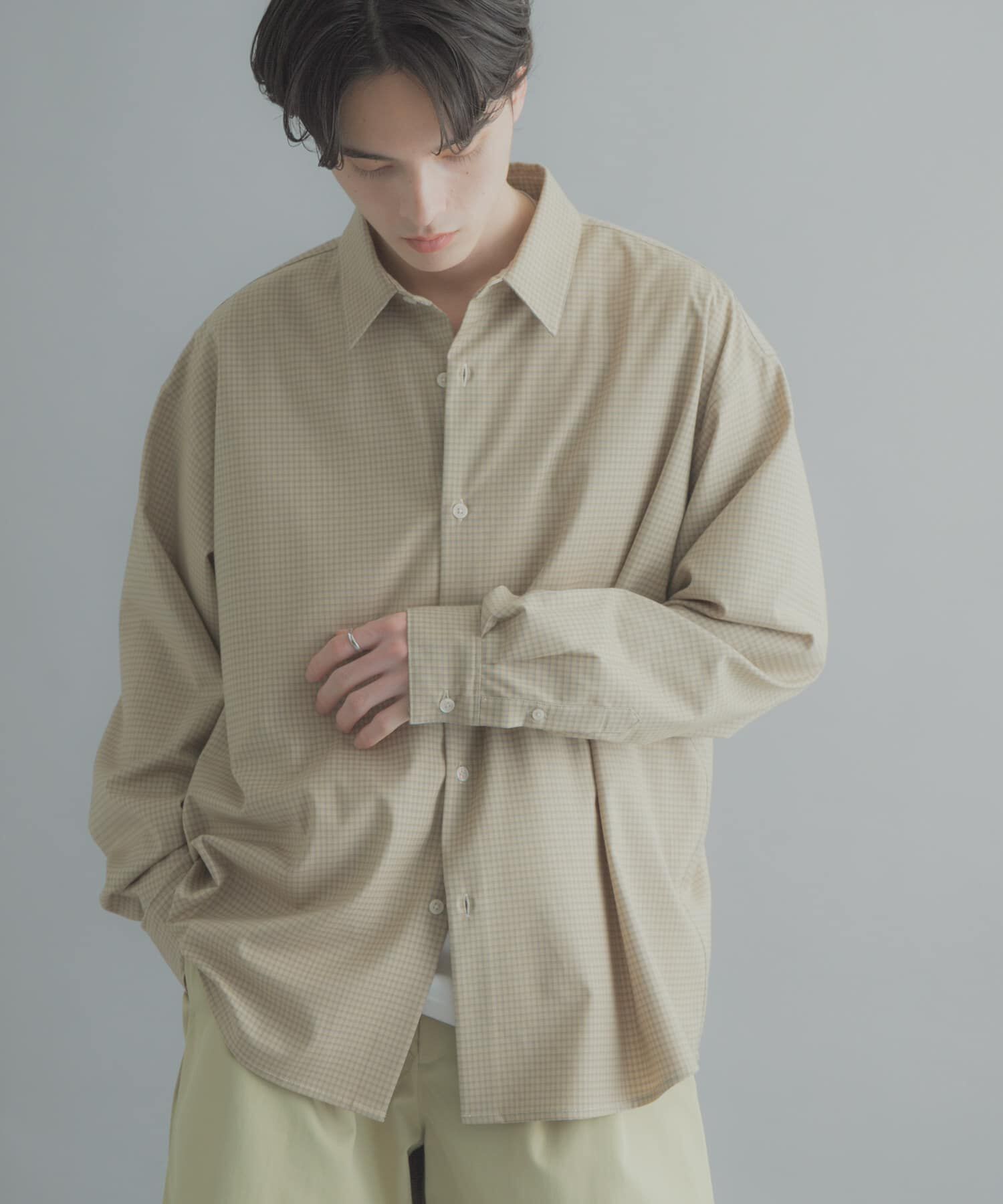 SENSE OF PLACE by URBAN RESEARCH「マイクロチェックレギュラーカラーシャツ」|シャツ・ブラウス|