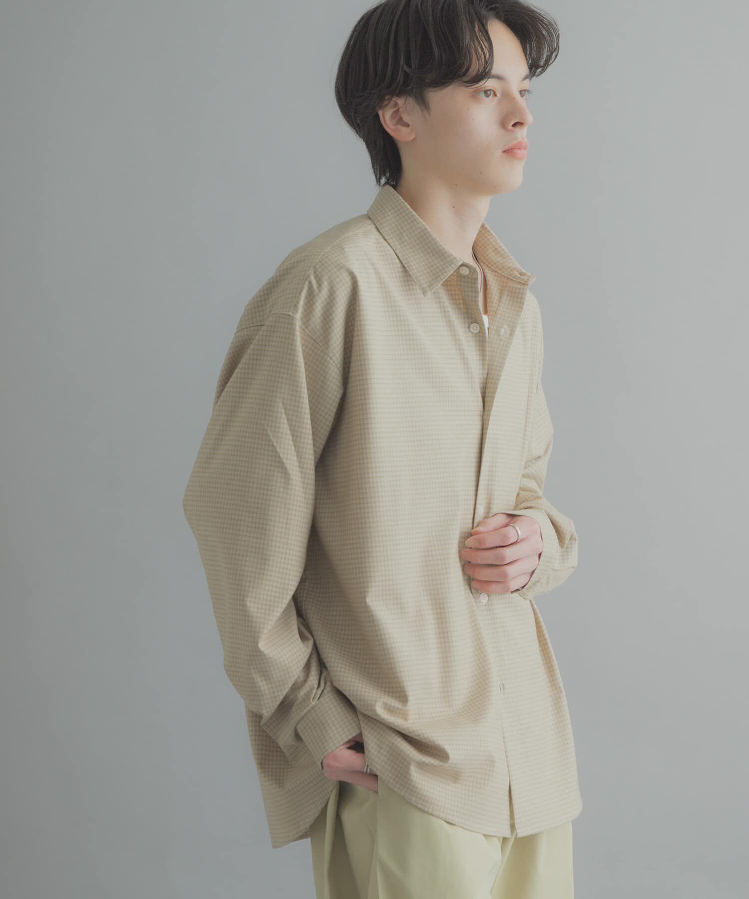 SENSE OF PLACE by URBAN RESEARCH「マイクロチェックレギュラーカラーシャツ」|シャツ・ブラウス|