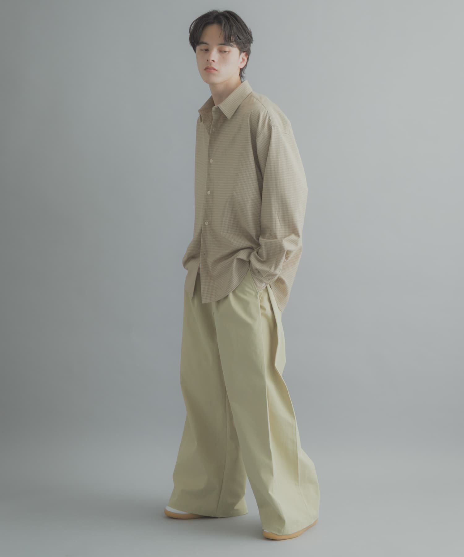SENSE OF PLACE by URBAN RESEARCH「マイクロチェックレギュラーカラーシャツ」|シャツ・ブラウス|