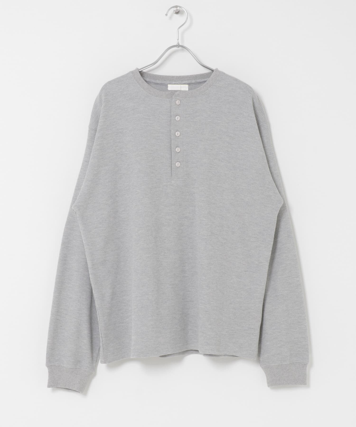 SENSE OF PLACE by URBAN RESEARCH「ワッフルヘンリーネックロングTシャツ」|Tシャツ・カットソー|