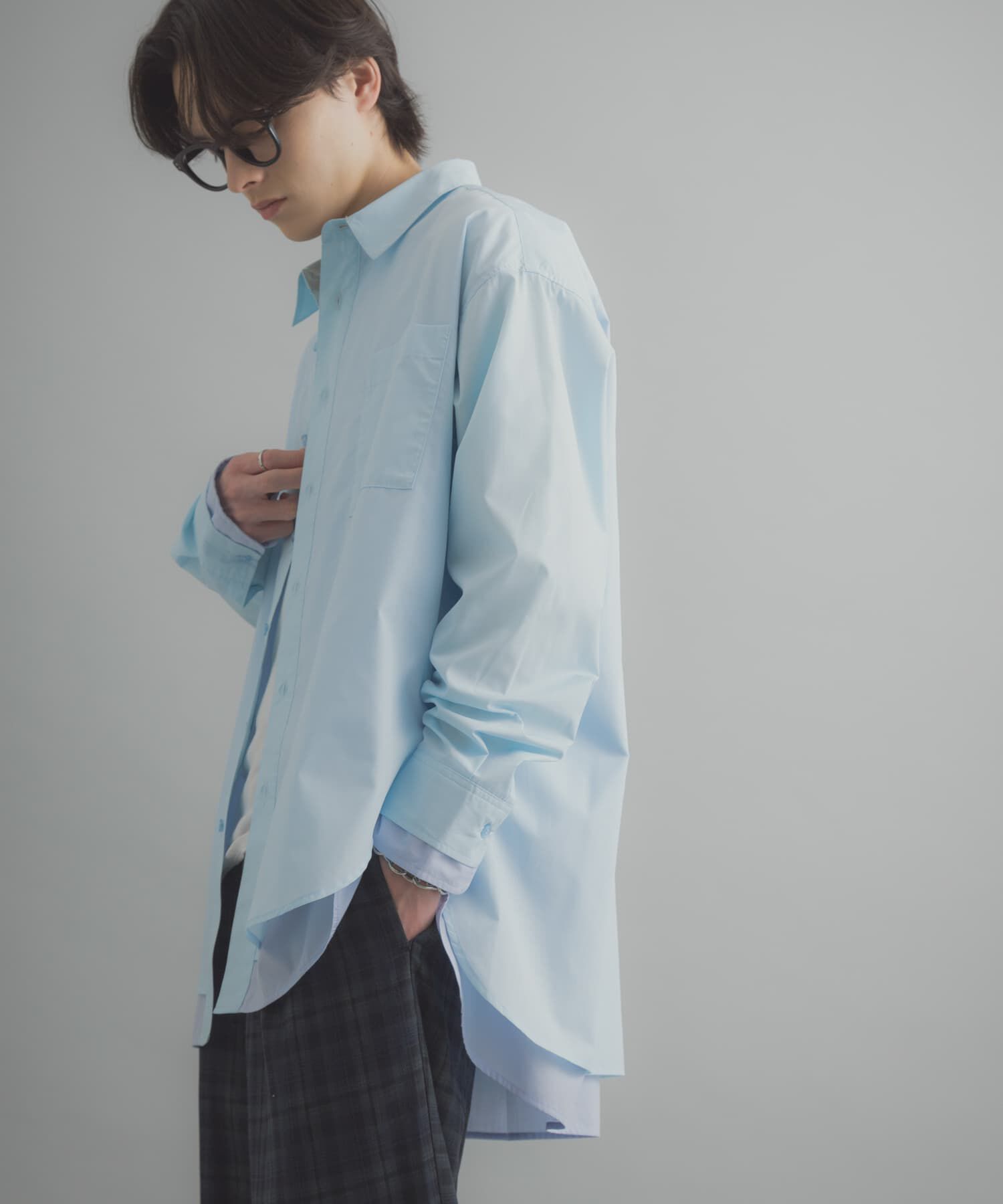 SENSE OF PLACE by URBAN RESEARCH「レイヤードレギュラーカラーシャツ」|シャツ・ブラウス|
