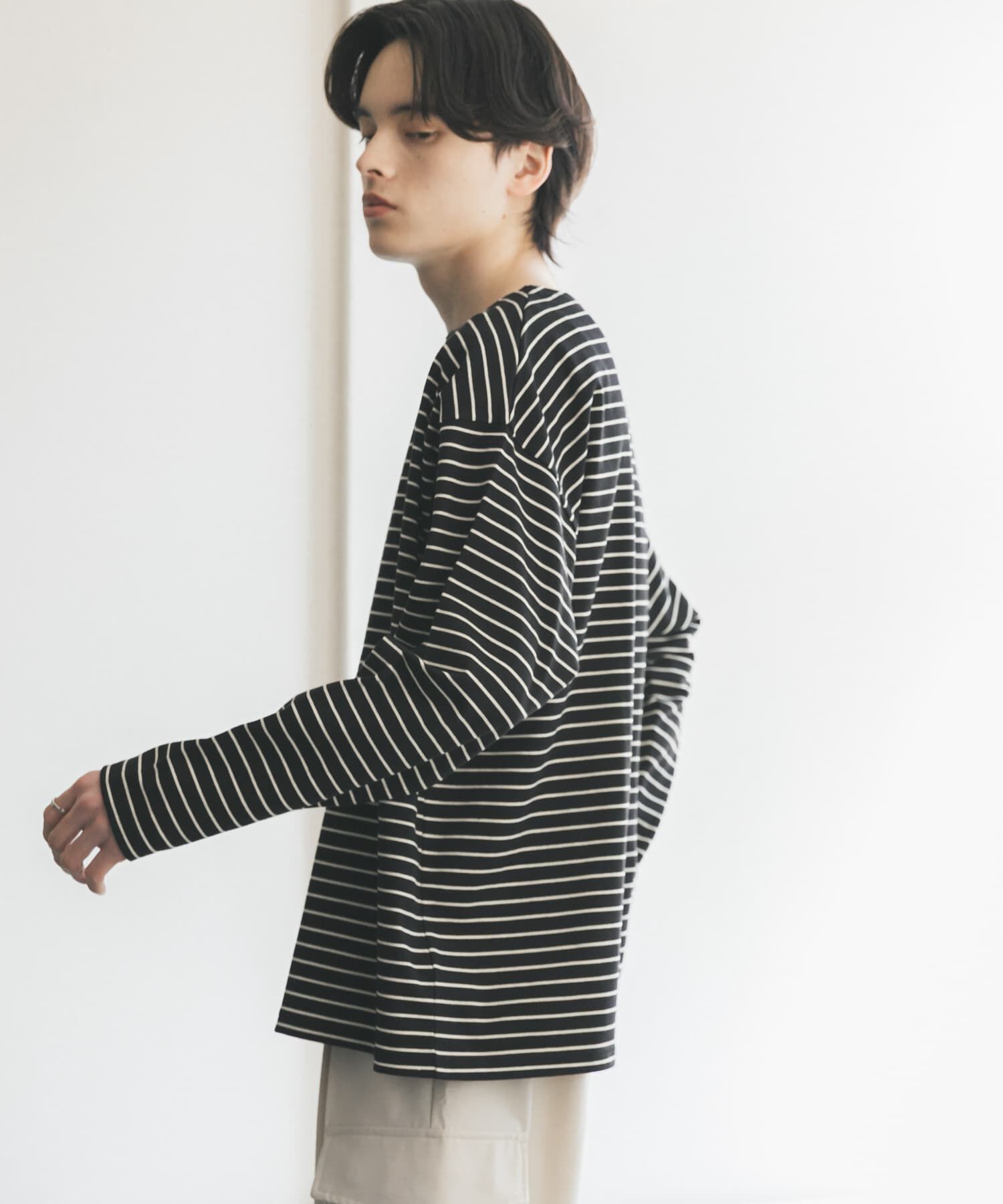SENSE OF PLACE by URBAN RESEARCH「エクストラルーズバスクシャツ」|Tシャツ・カットソー|