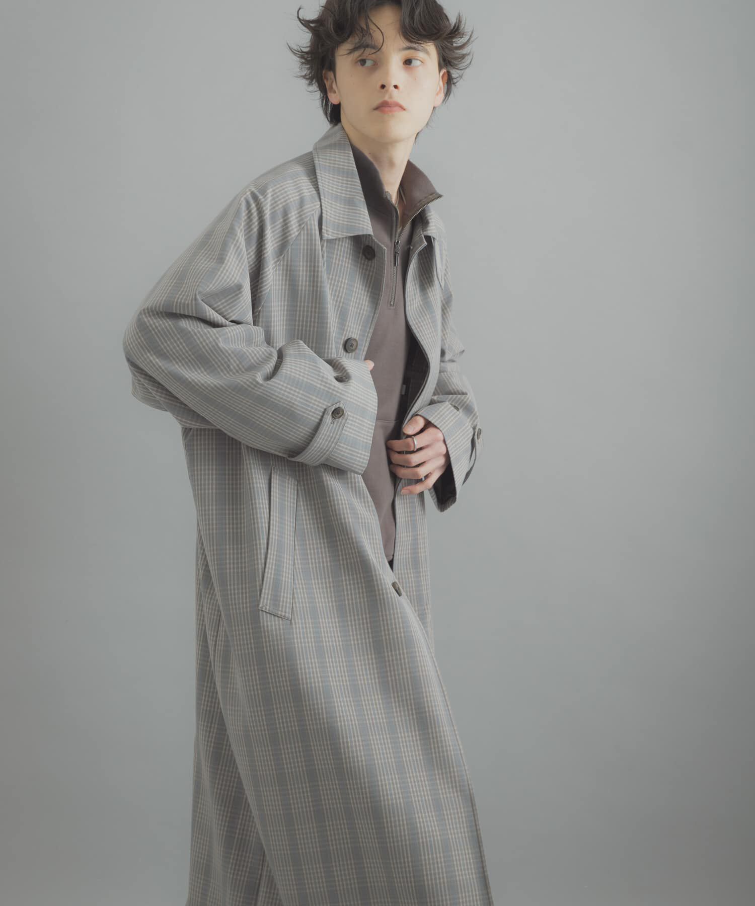 SENSE OF PLACE by URBAN RESEARCH「バルマカーンルーズコート」|ステンカラーコート|