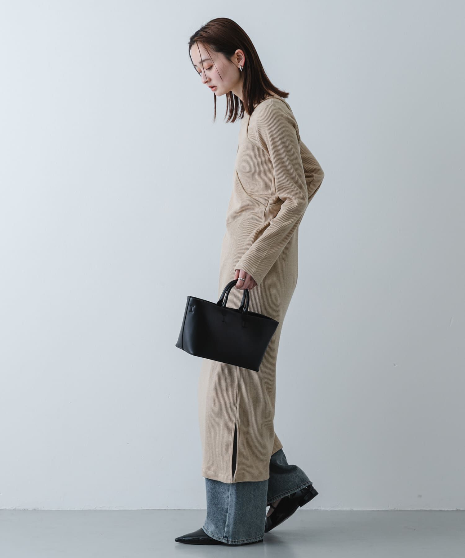 SENSE OF PLACE by URBAN RESEARCH「レイヤードデザインリブワンピース」|ワンピース|