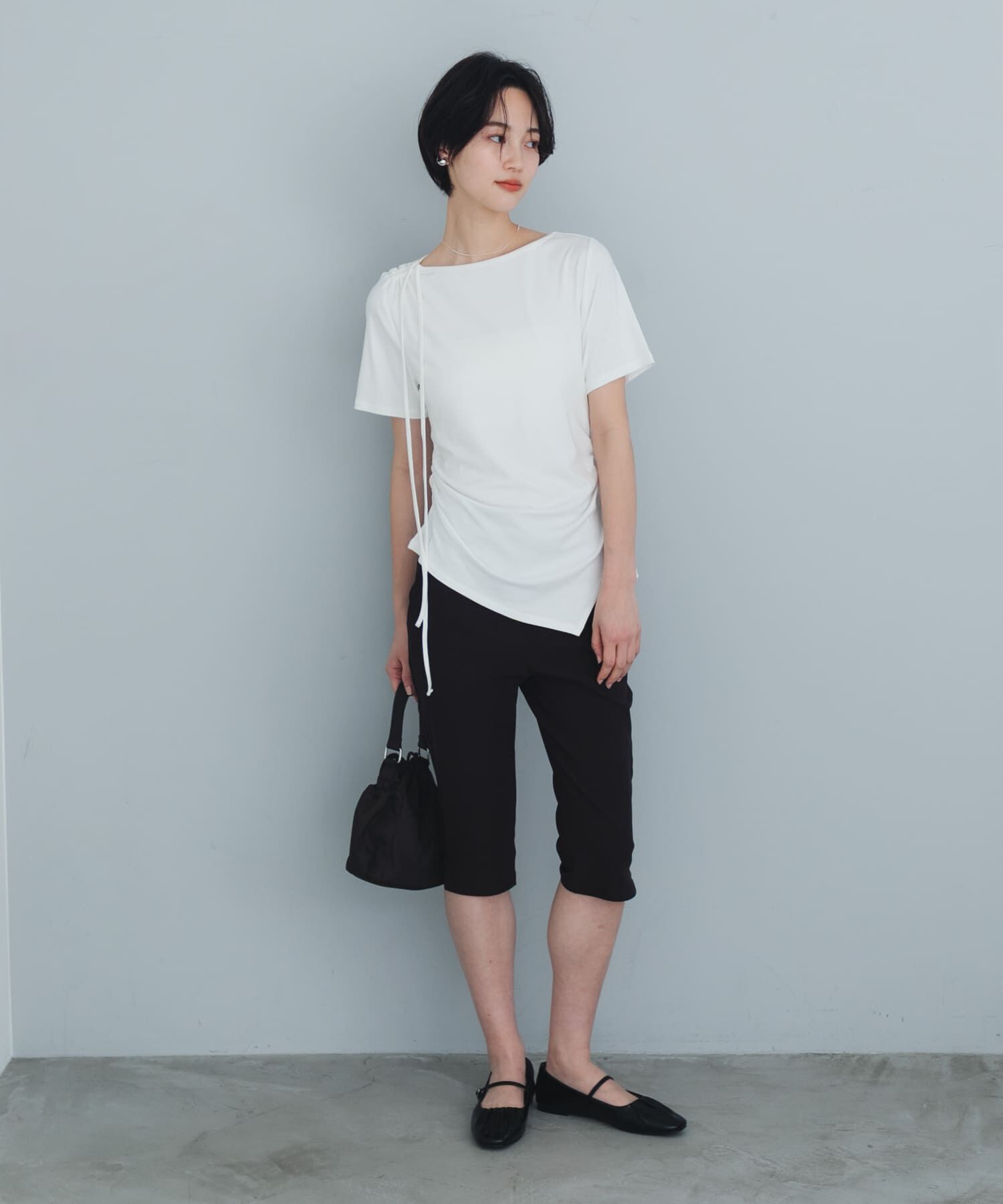 SENSE OF PLACE by URBAN RESEARCH「『抗菌/消臭』ギャザーフラットパンプス」|パンプス|