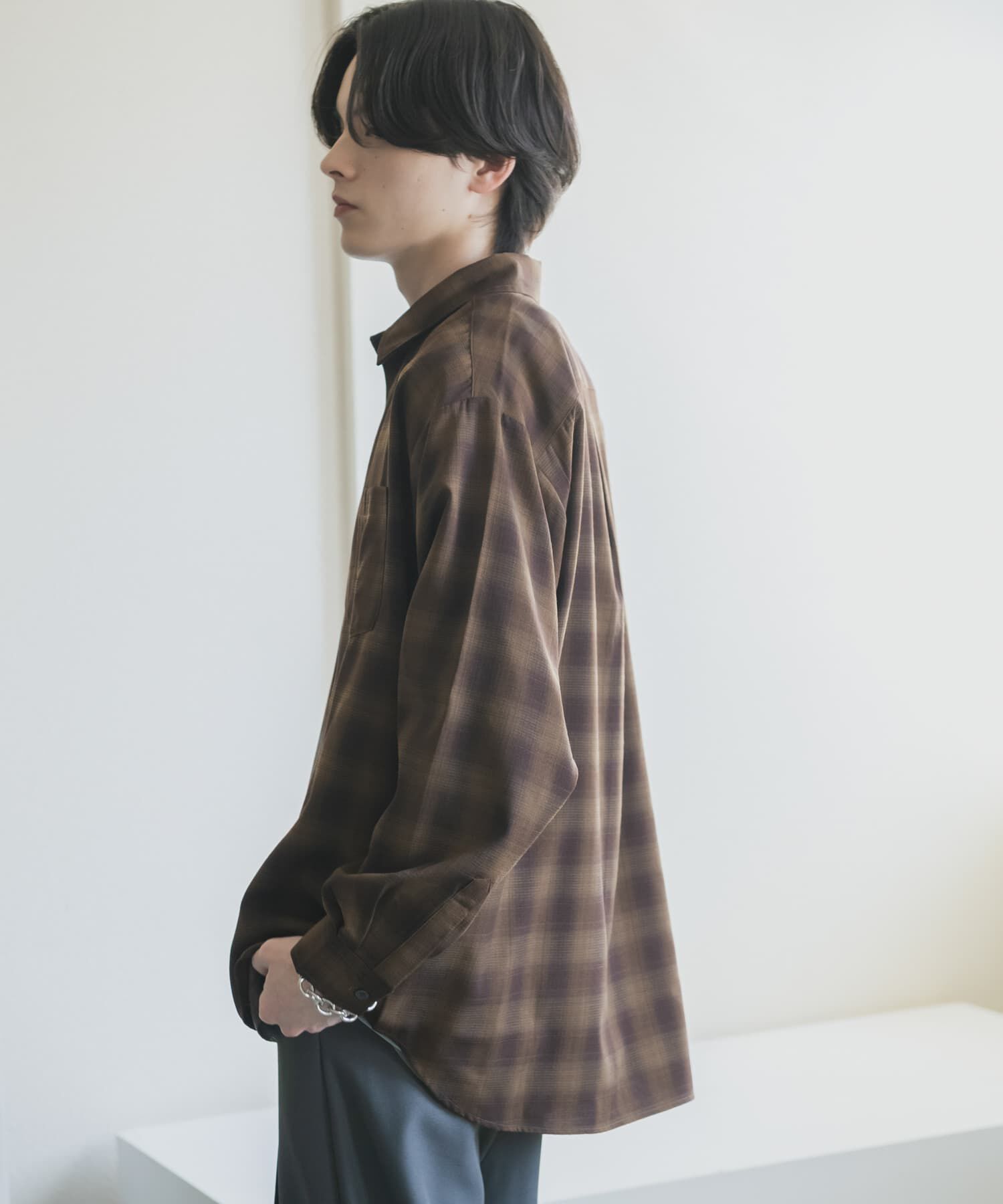 SENSE OF PLACE by URBAN RESEARCH「マドラスチェックロングスリーブシャツ」|シャツ・ブラウス|
