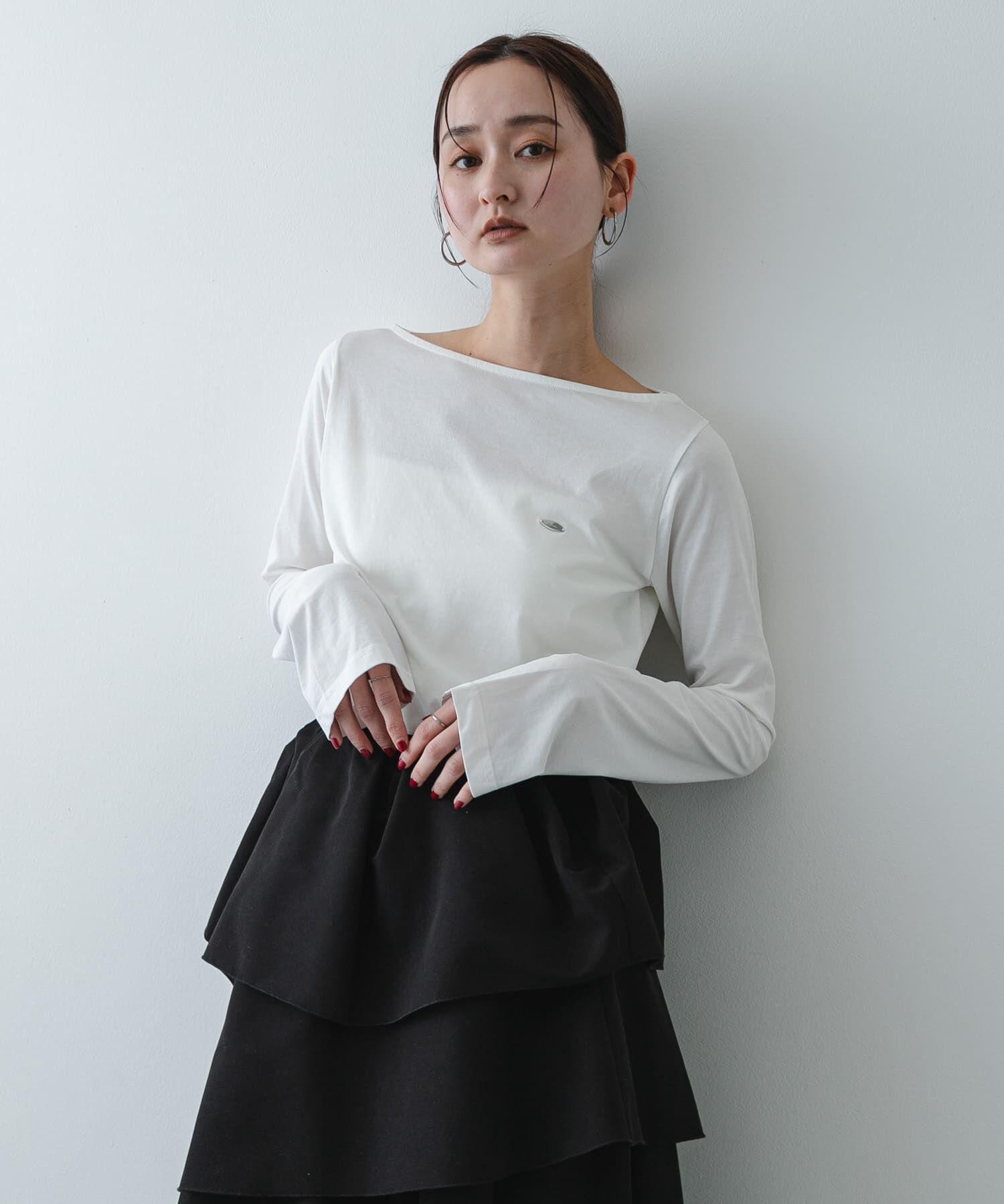 SENSE OF PLACE by URBAN RESEARCH「ストレートボートネックシアーTシャツ」|Tシャツ・カットソー|