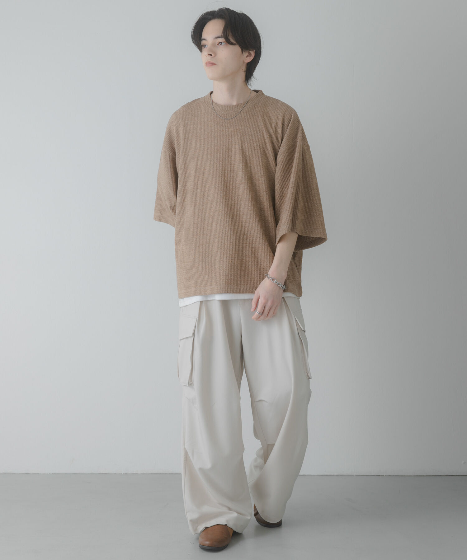 SENSE OF PLACE by URBAN RESEARCH「ソフトワッフルエクストラルーズTシャツ」|Tシャツ・カットソー|