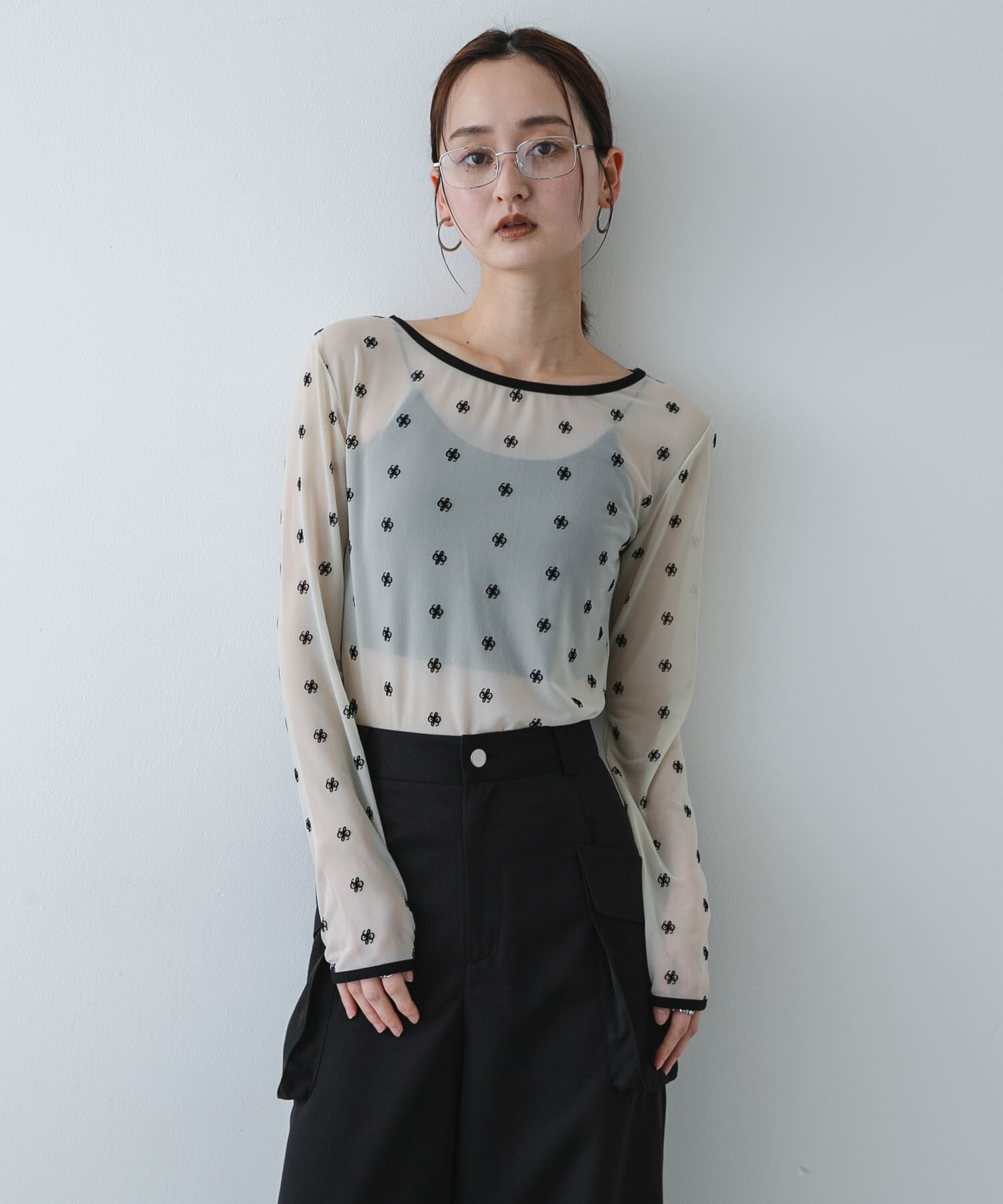 SENSE OF PLACE by URBAN RESEARCH「モチーフシアーカットトップ」|Tシャツ・カットソー|