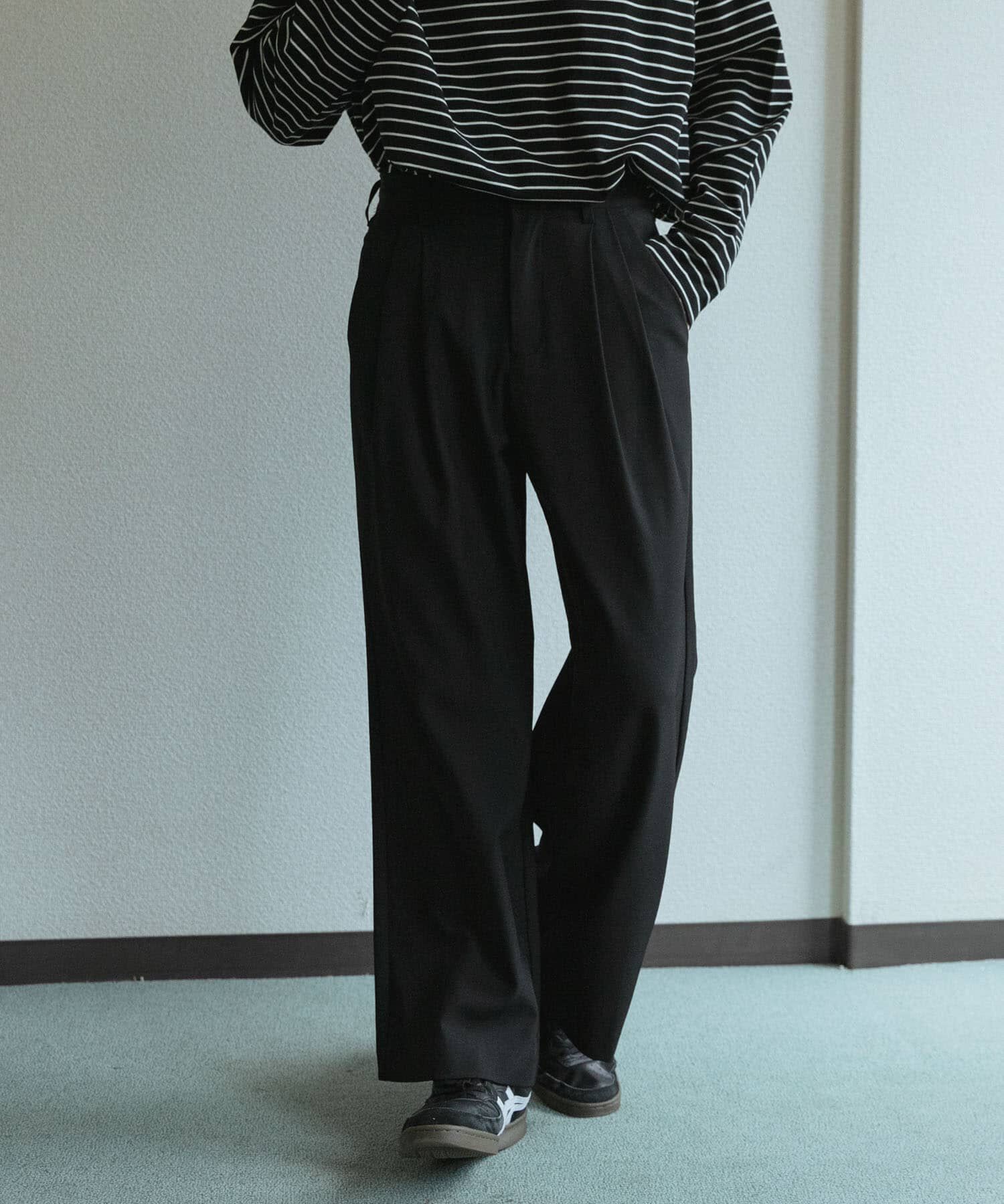SENSE OF PLACE by URBAN RESEARCH「『速乾』ドライタッチ2タックワイドパンツ」|その他|