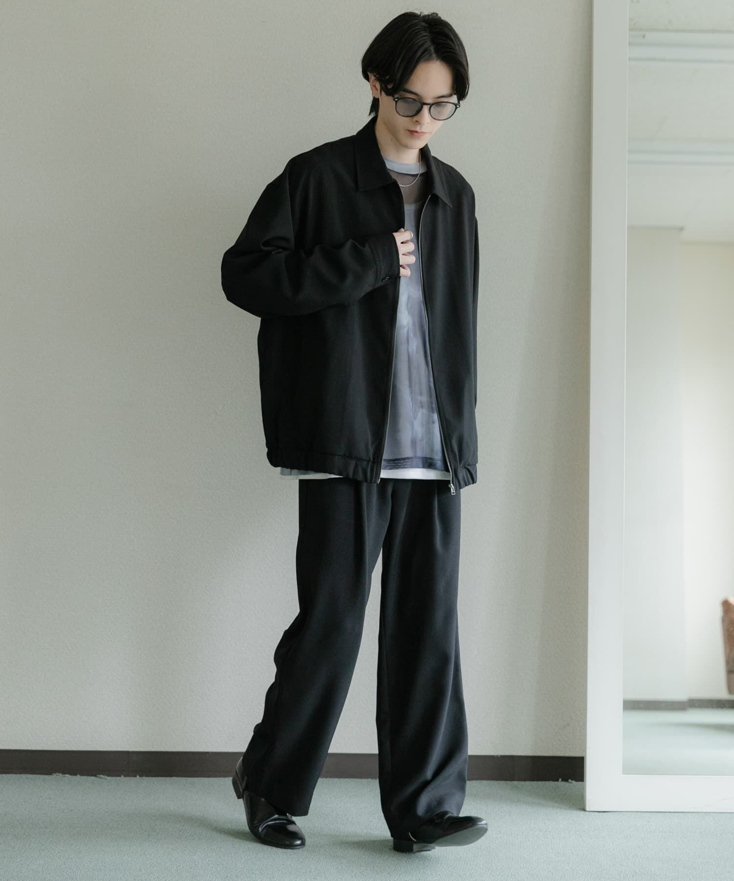 SENSE OF PLACE by URBAN RESEARCH「『UR TECH DRYLUXE』リネンライクジップブルゾン」|ブルゾン・スタジャン|