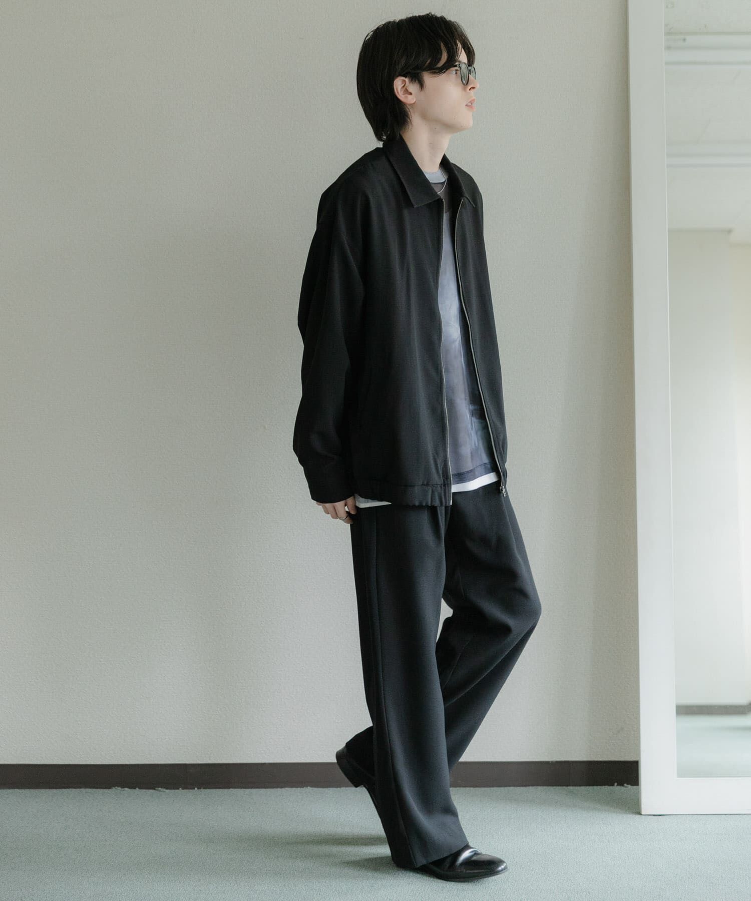 SENSE OF PLACE by URBAN RESEARCH「『UR TECH DRYLUXE』リネンライクジップブルゾン」|ブルゾン・スタジャン|